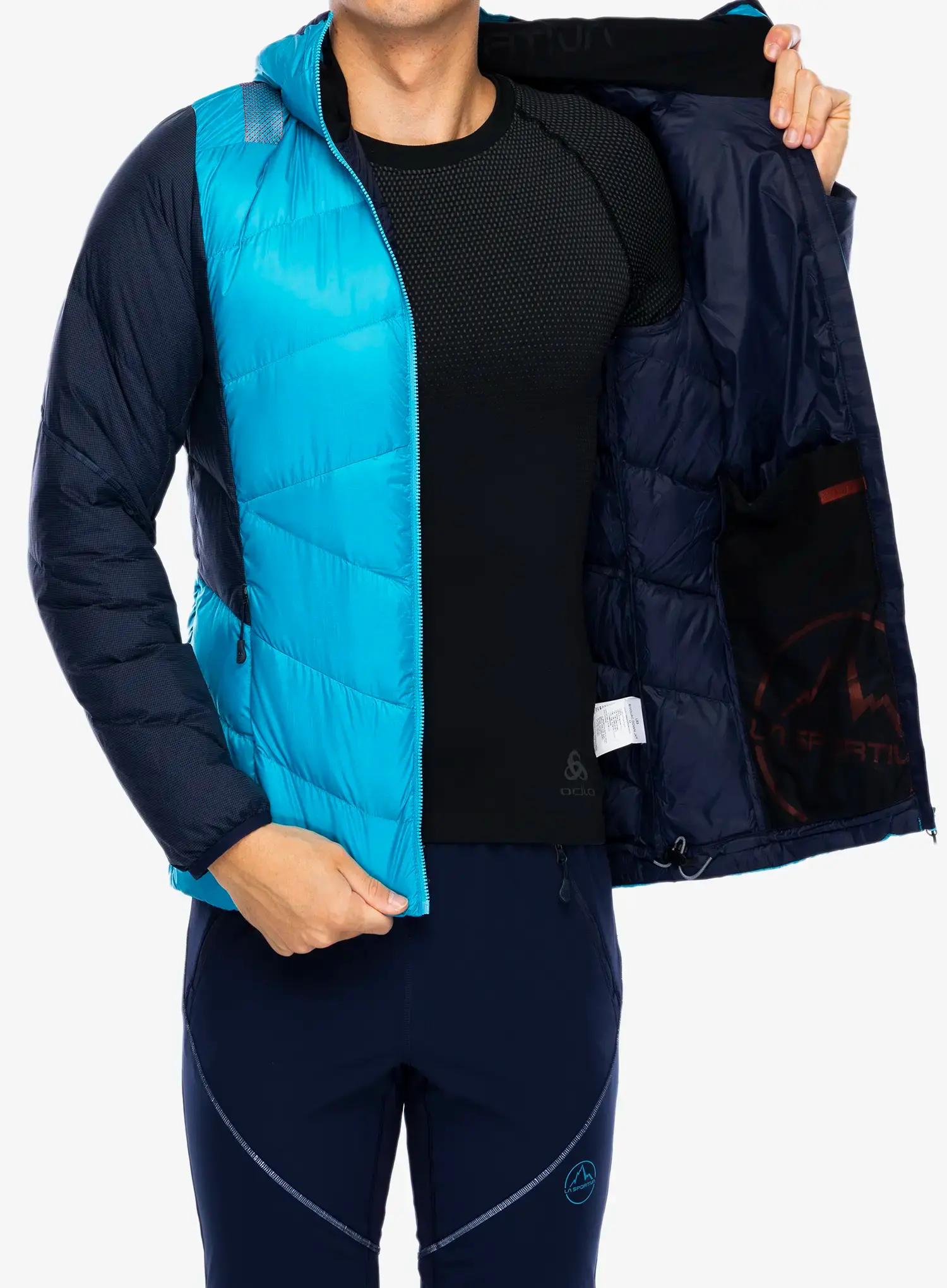 Puhovka La Sportiva Bivouac Down Jkt - tropic blue/deep sea