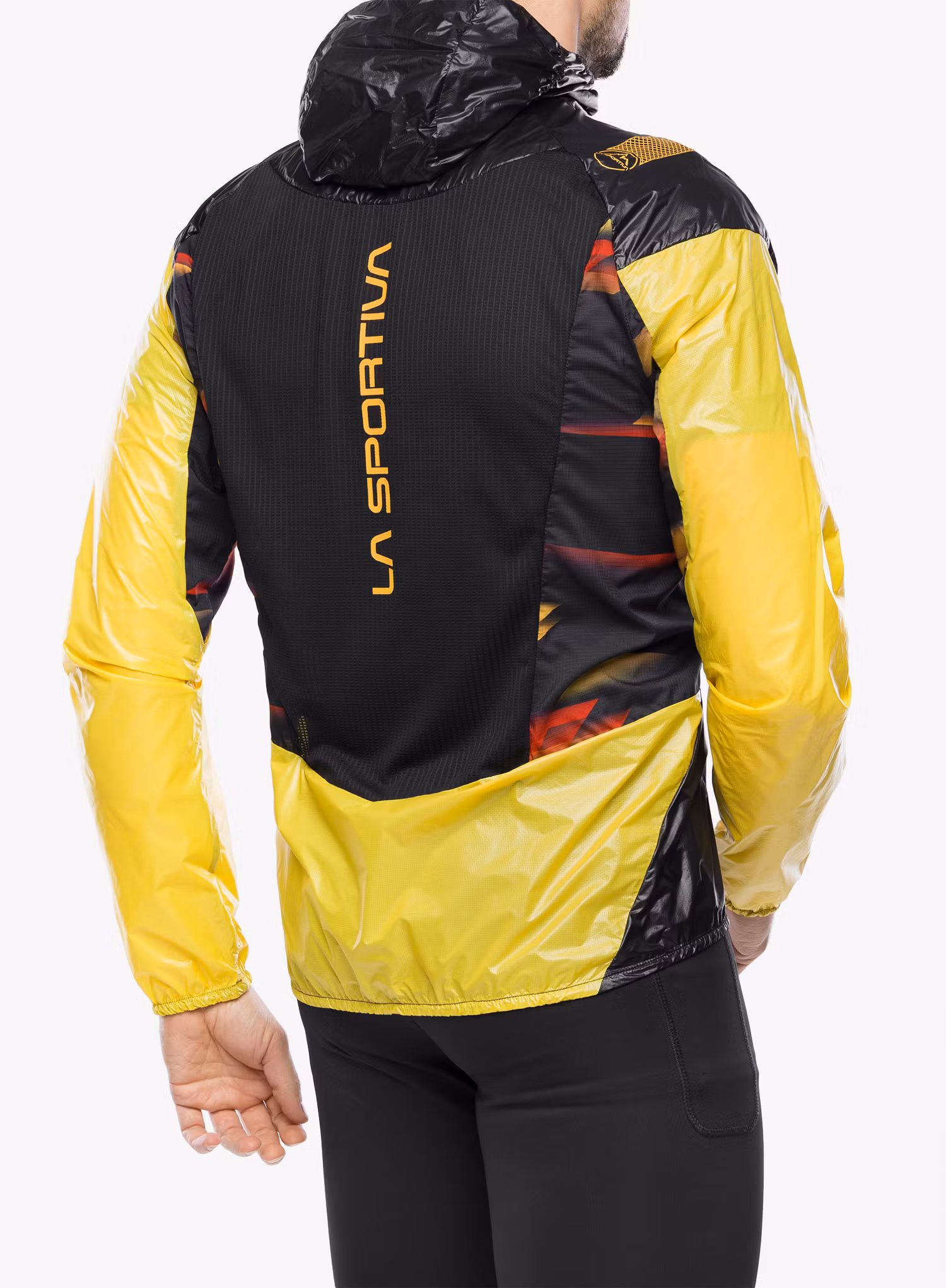 Jakna za tek La Sportiva Blizzard Windbreaker Jkt - black/yellow