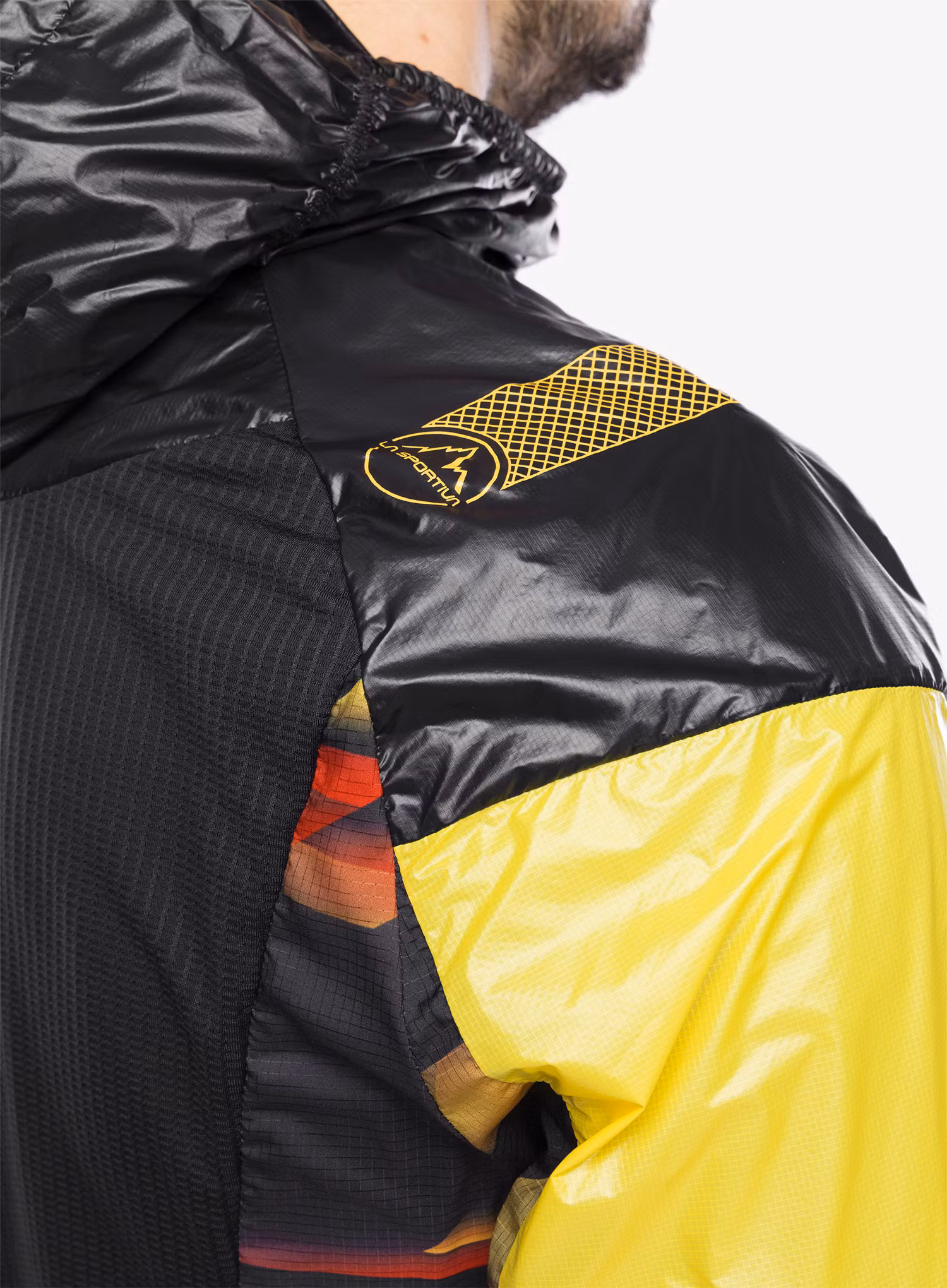 Jakna za tek La Sportiva Blizzard Windbreaker Jkt - black/yellow