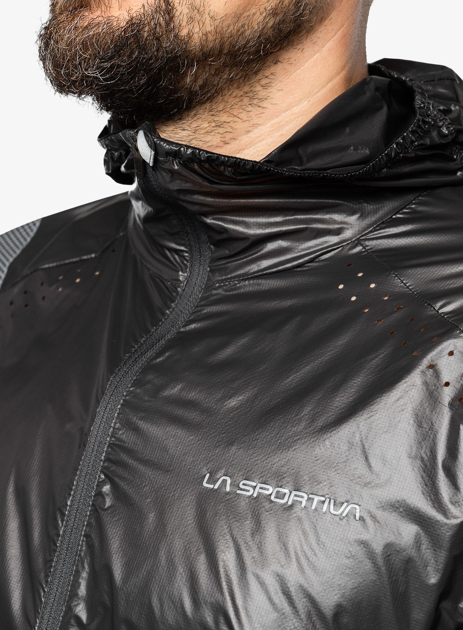 Jakna za tek La Sportiva Blizzard Windbreaker Jkt - carbon/black