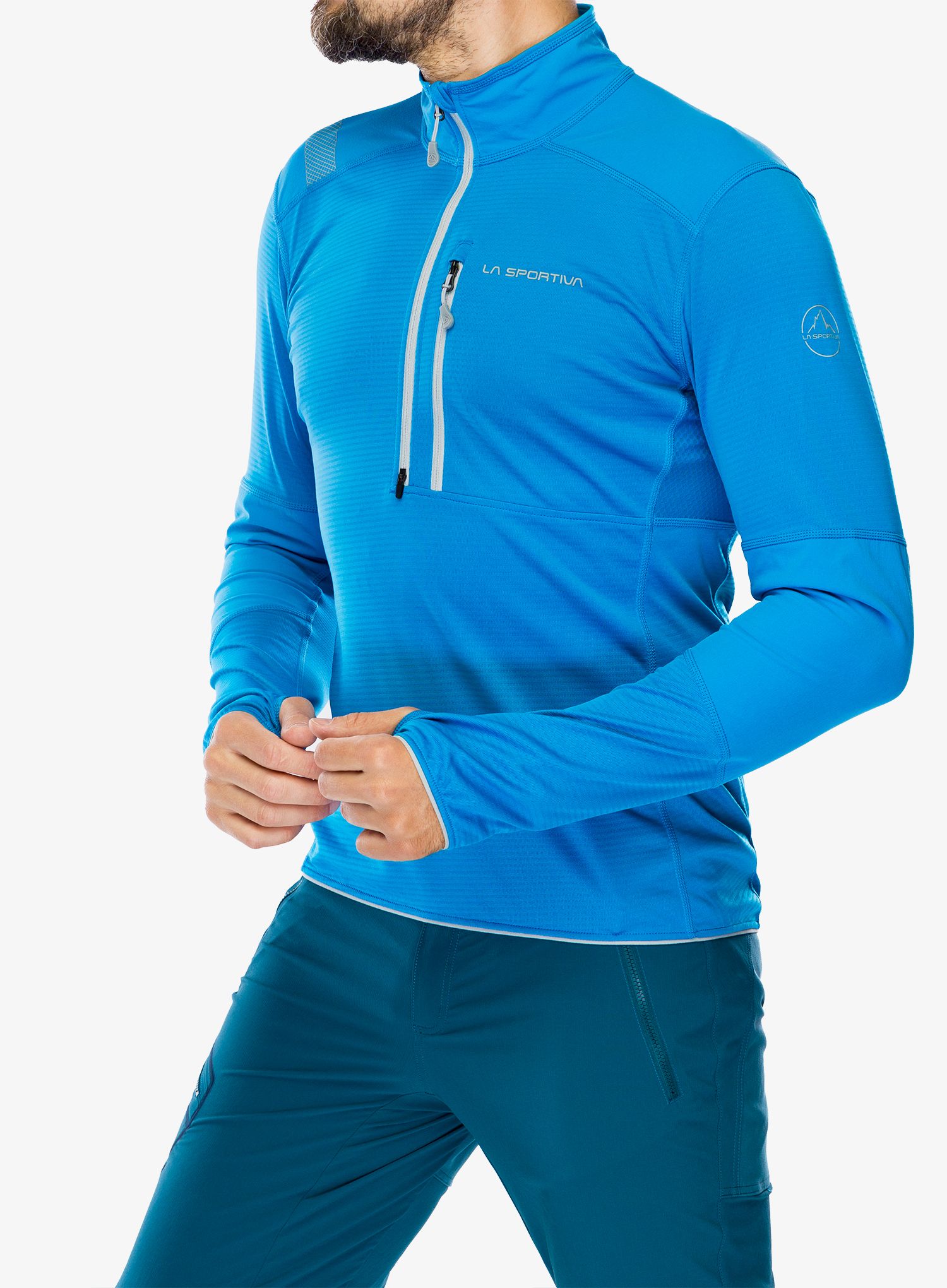 Jopica La Sportiva Bockmattli 2.0 Ls Tech Shirt - electric blue