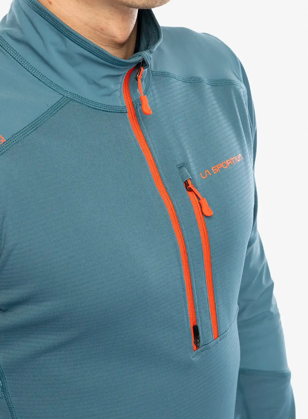 Jopica z zadrgo La Sportiva Bockmattli 2.0 LS Tech Shirt - hurricane