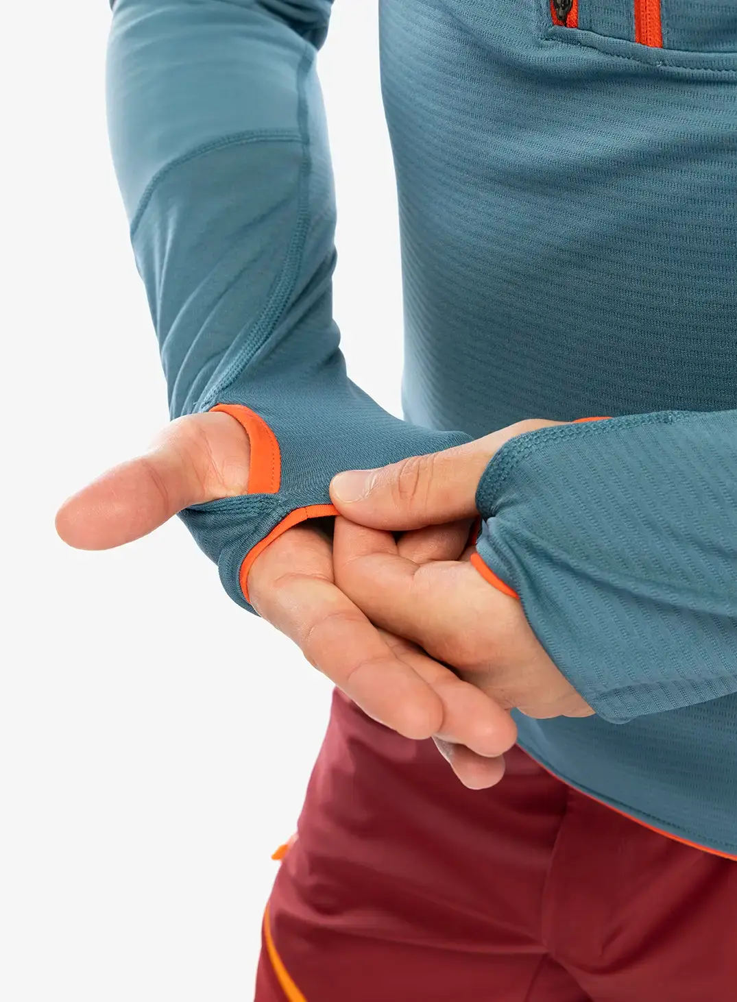 Jopica z zadrgo La Sportiva Bockmattli 2.0 LS Tech Shirt - hurricane