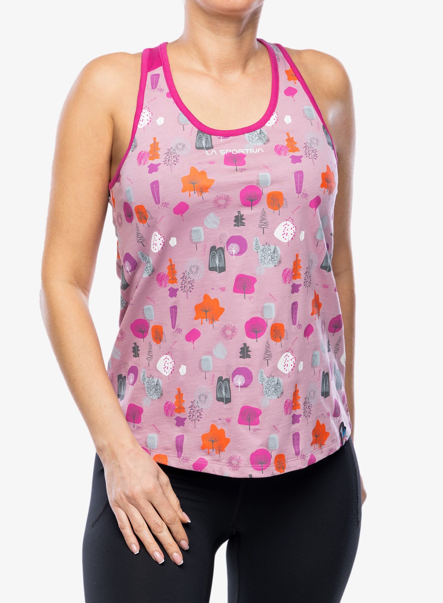 Ženski plezalni top La Sportiva Botanic Tank - rose/springtime