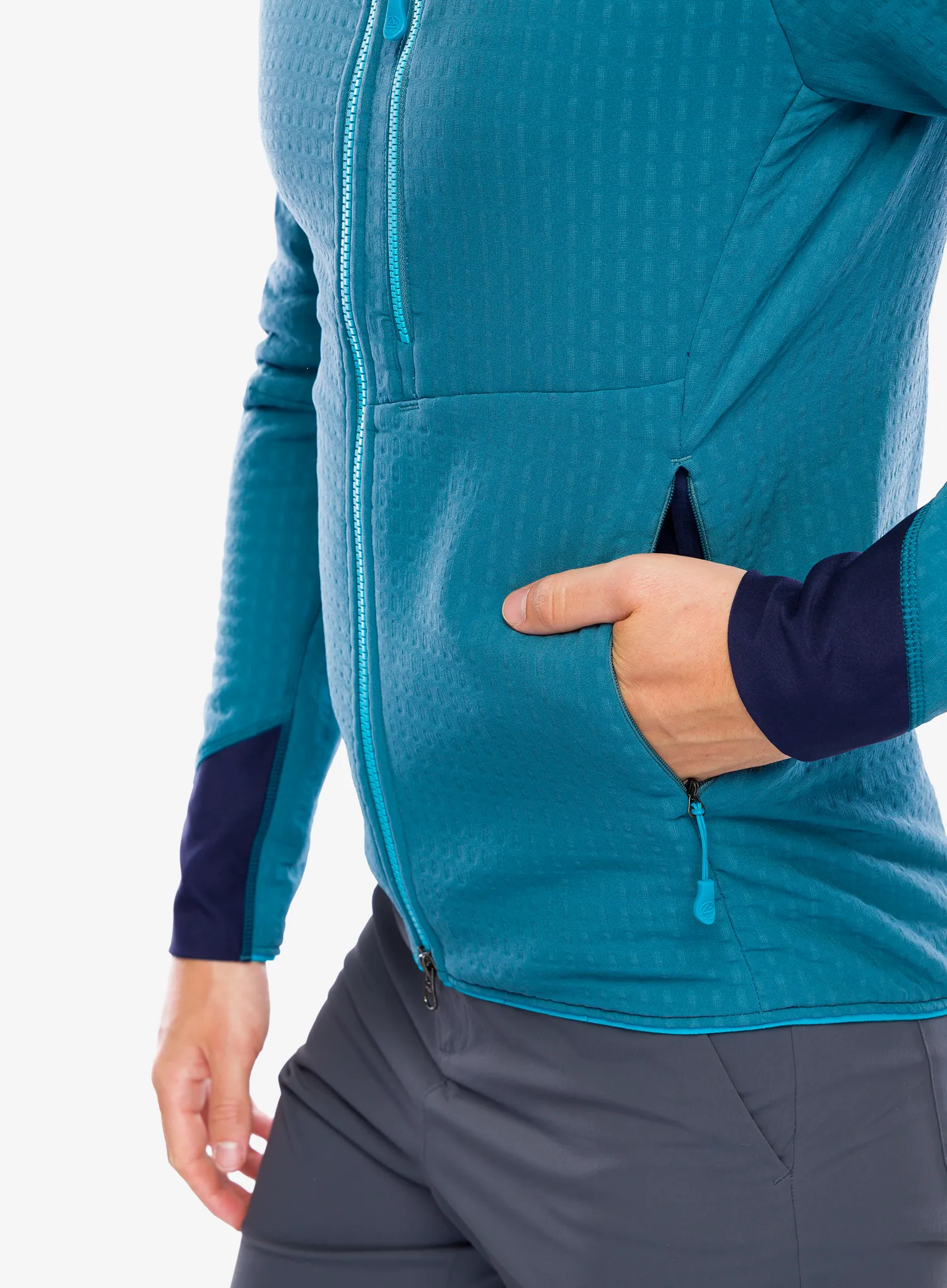 Flis La Sportiva Bristen Thermal Hoody - hurricane/tropic blue