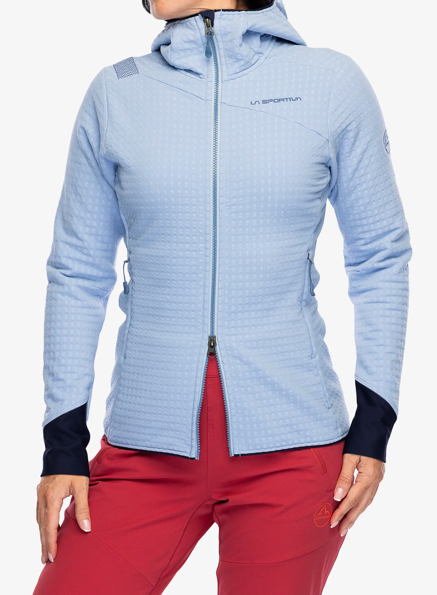Ženski flis La Sportiva Bristen Thermal Hoody - stone blue/moonlight