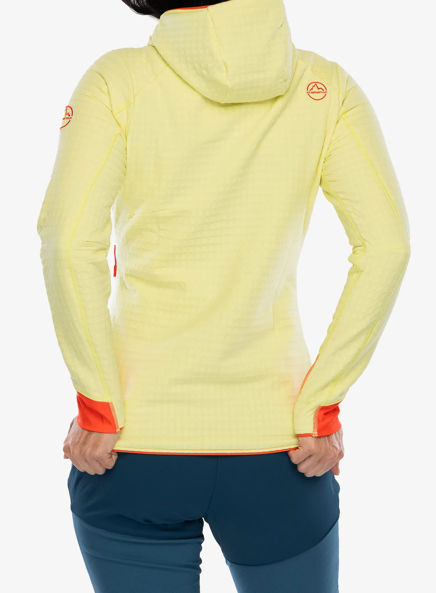 Ženski flis La Sportiva Bristen Thermal Hoody - zest/cherry tomato
