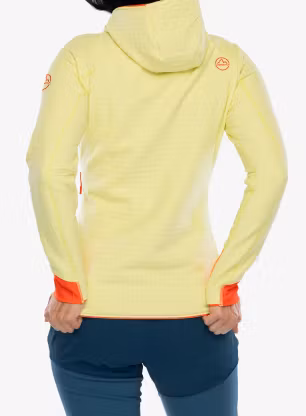 Ženski flis La Sportiva Bristen Thermal Hoody - zest/cherry tomato