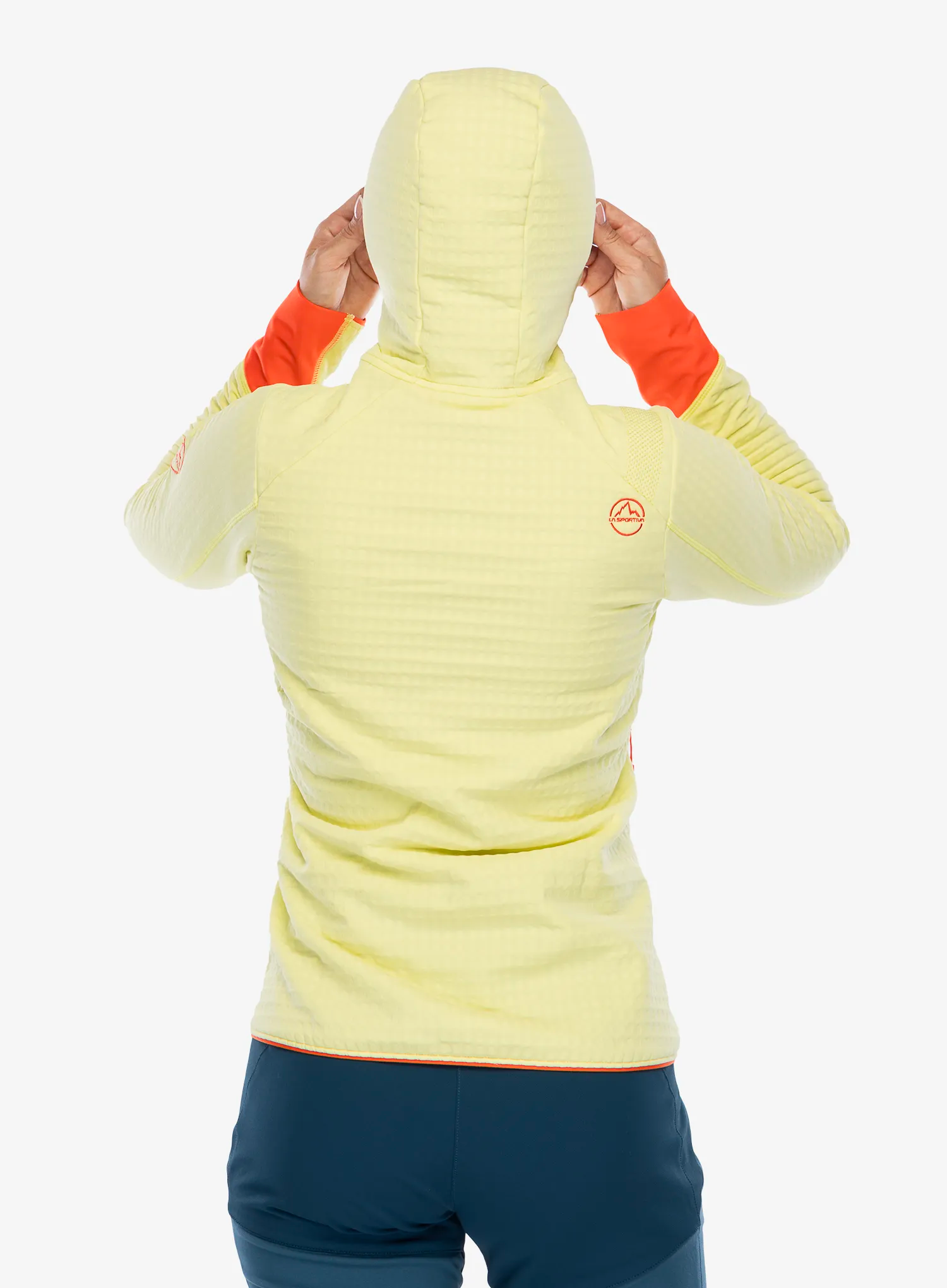 Ženski flis La Sportiva Bristen Thermal Hoody - zest/cherry tomato