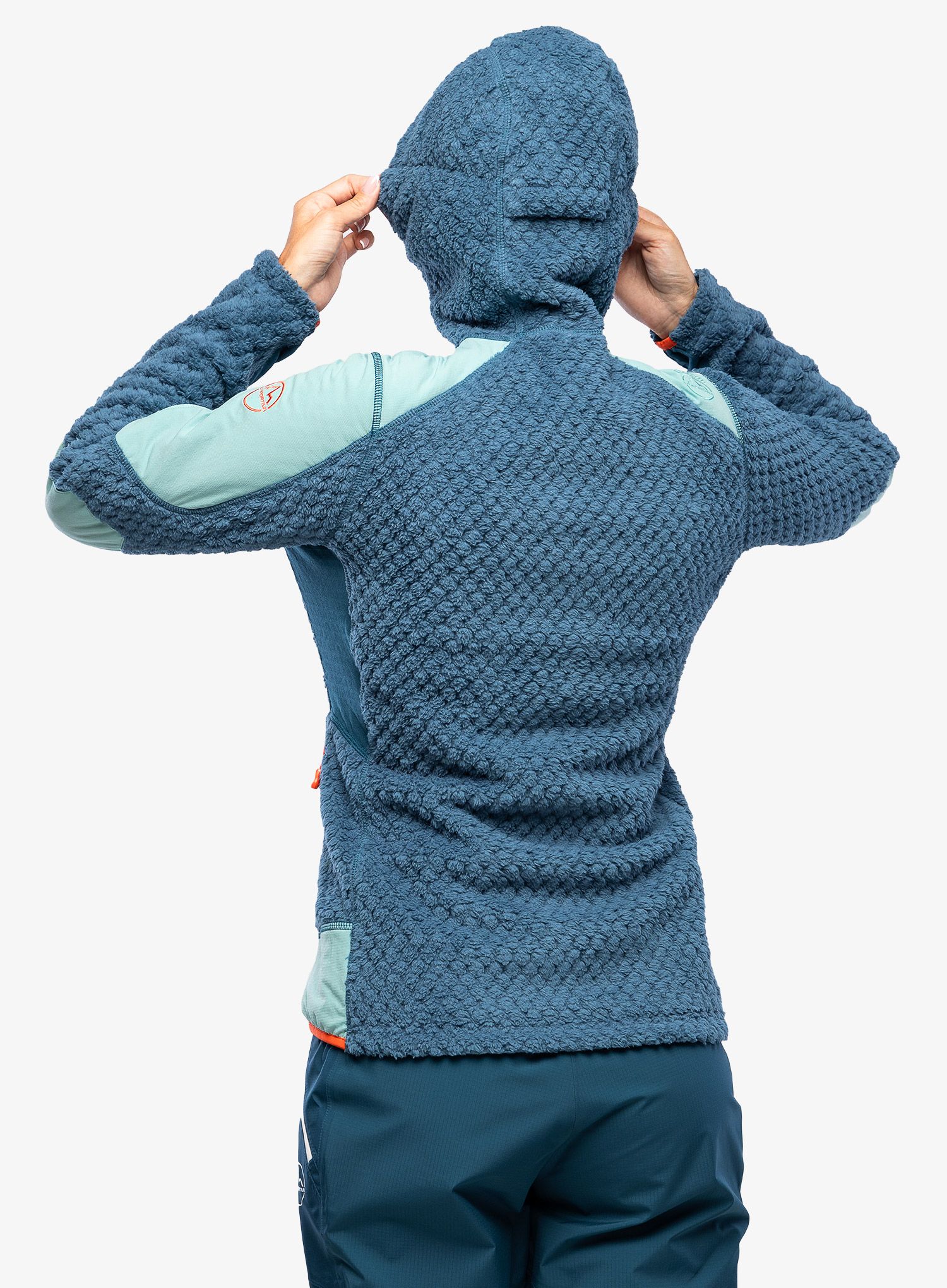 Ženska jopa s kapuco La Sportiva Bristen Thermal Jkt - storm blue/iceberg