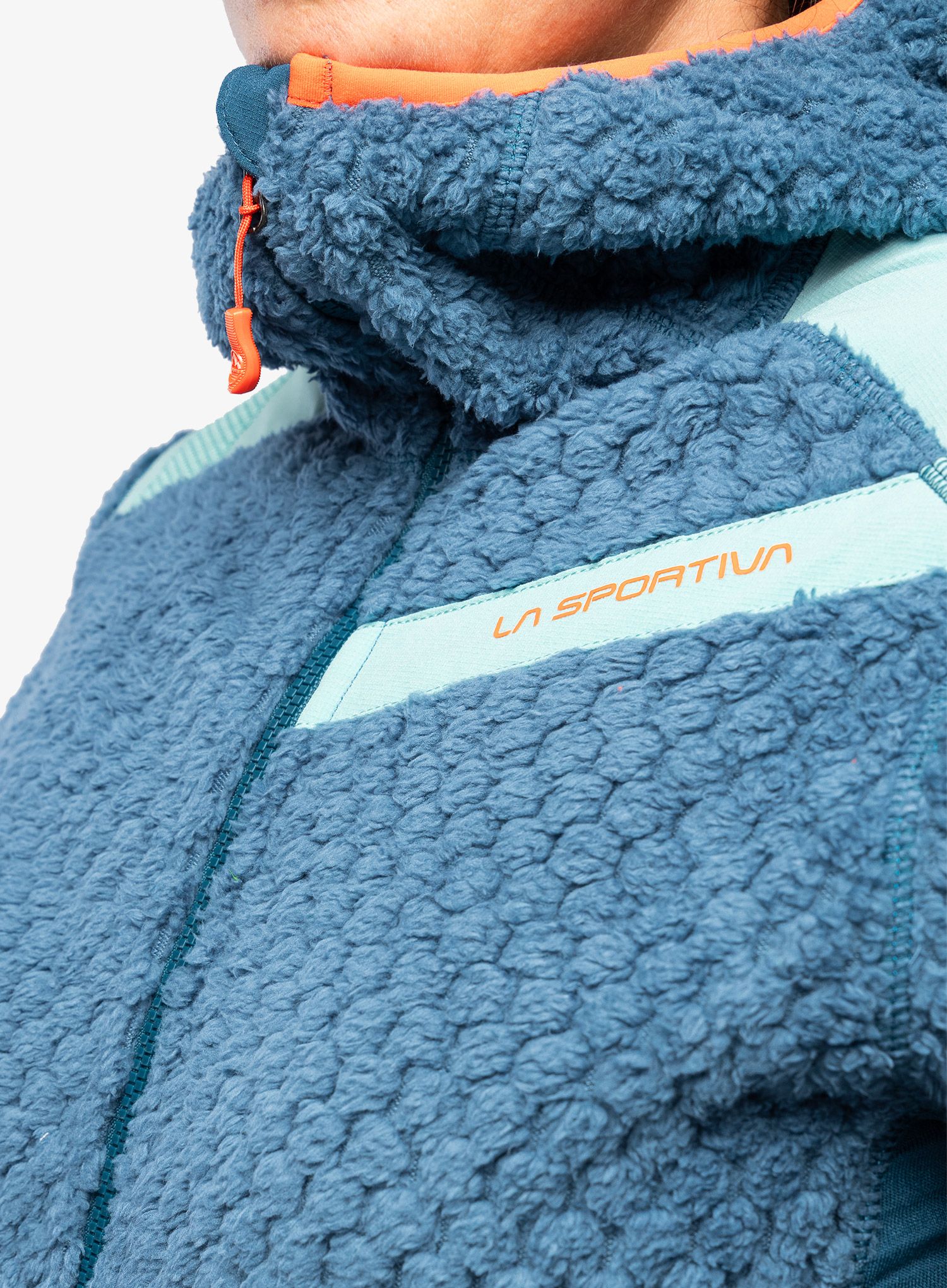 Ženska jopa s kapuco La Sportiva Bristen Thermal Jkt - storm blue/iceberg