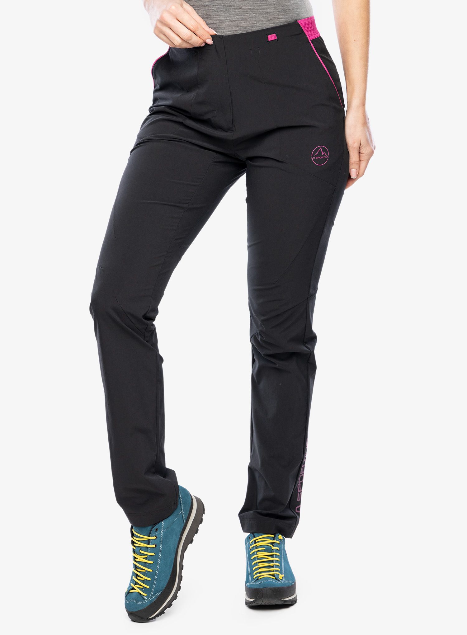 Ženske treking hlače La Sportiva Brush Pant - black/springtime
