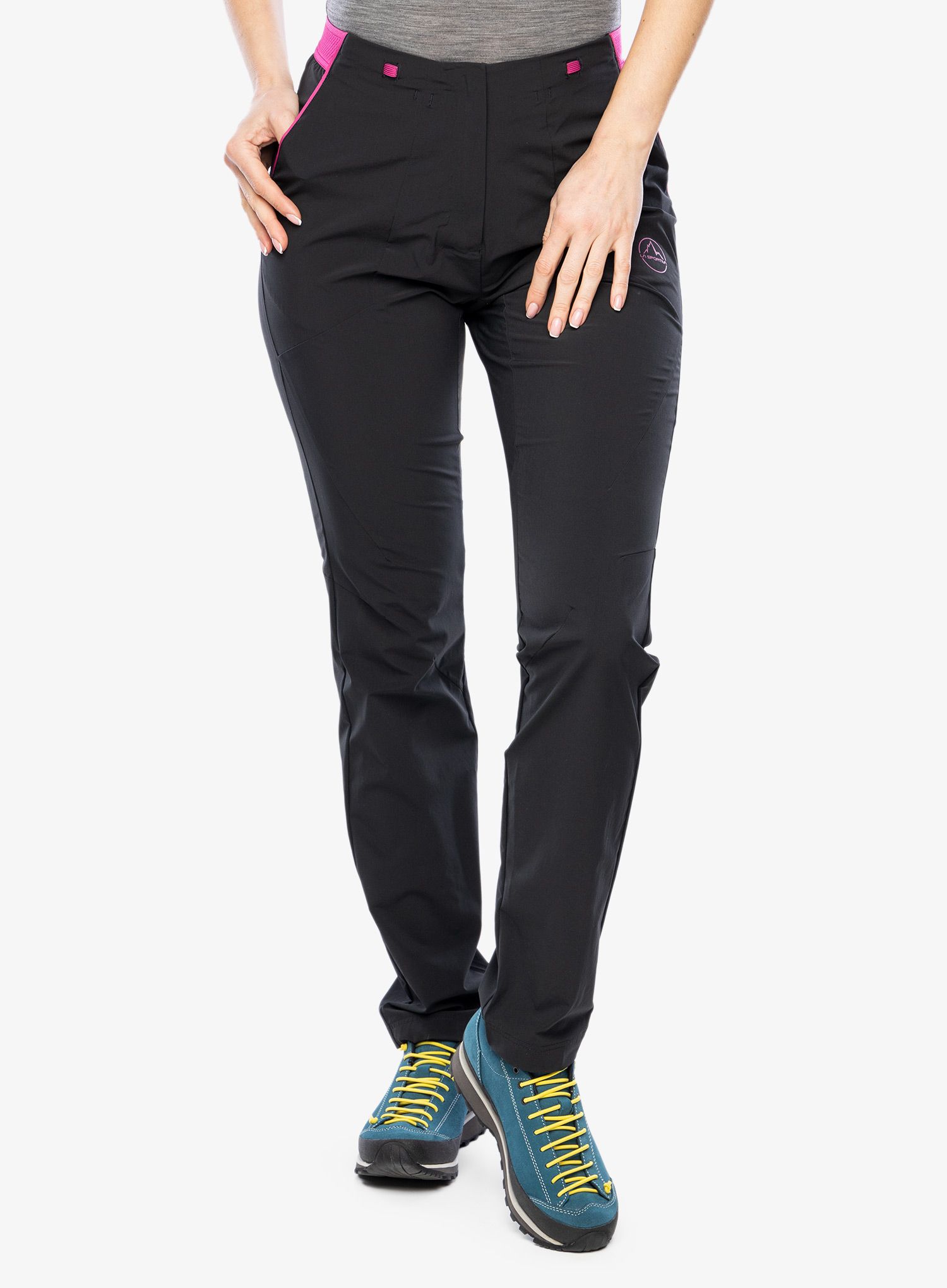 Ženske treking hlače La Sportiva Brush Pant - black/springtime