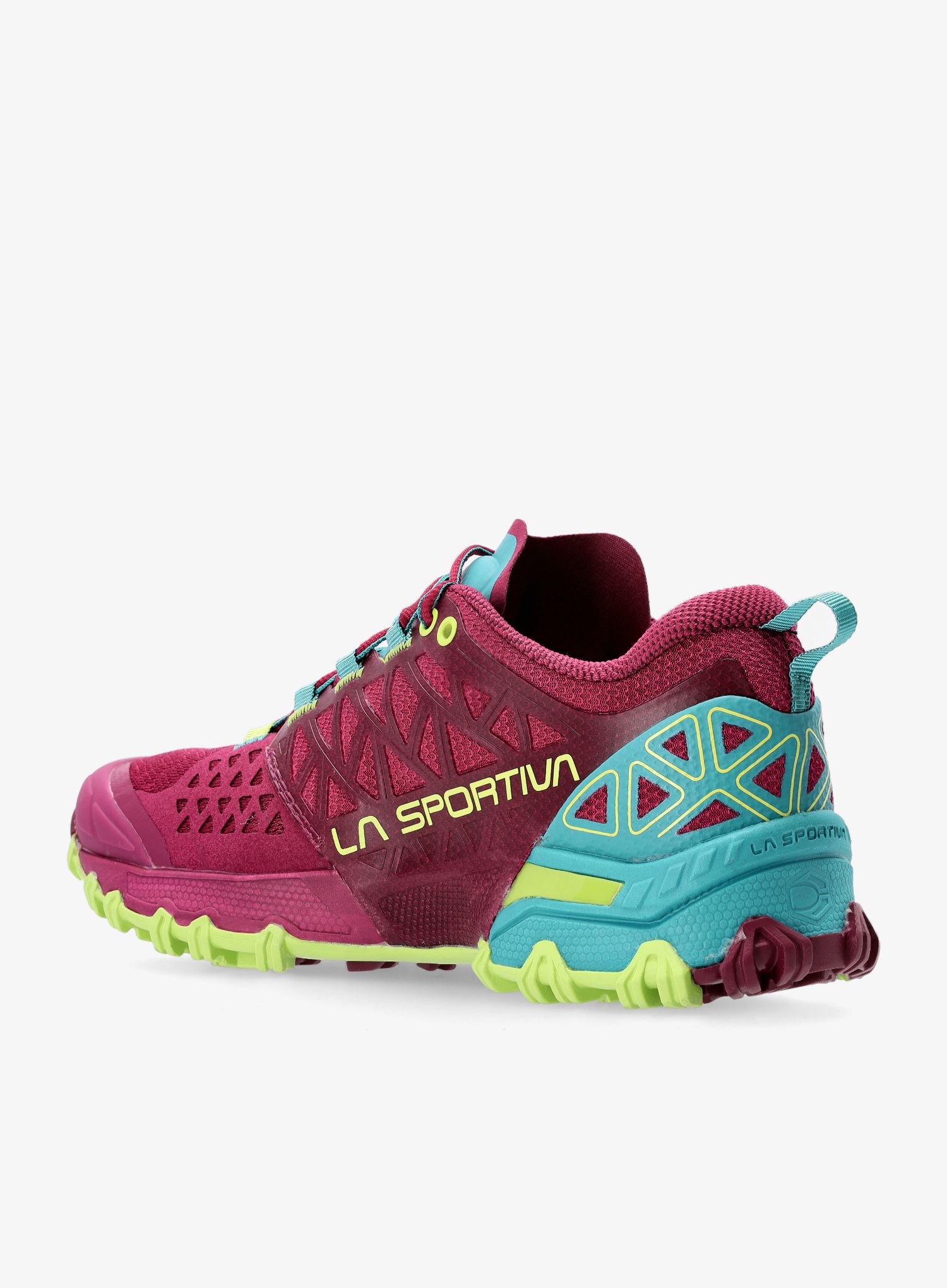 Ženski tekaški čevlji La Sportiva Bushido II - red plum/topaz