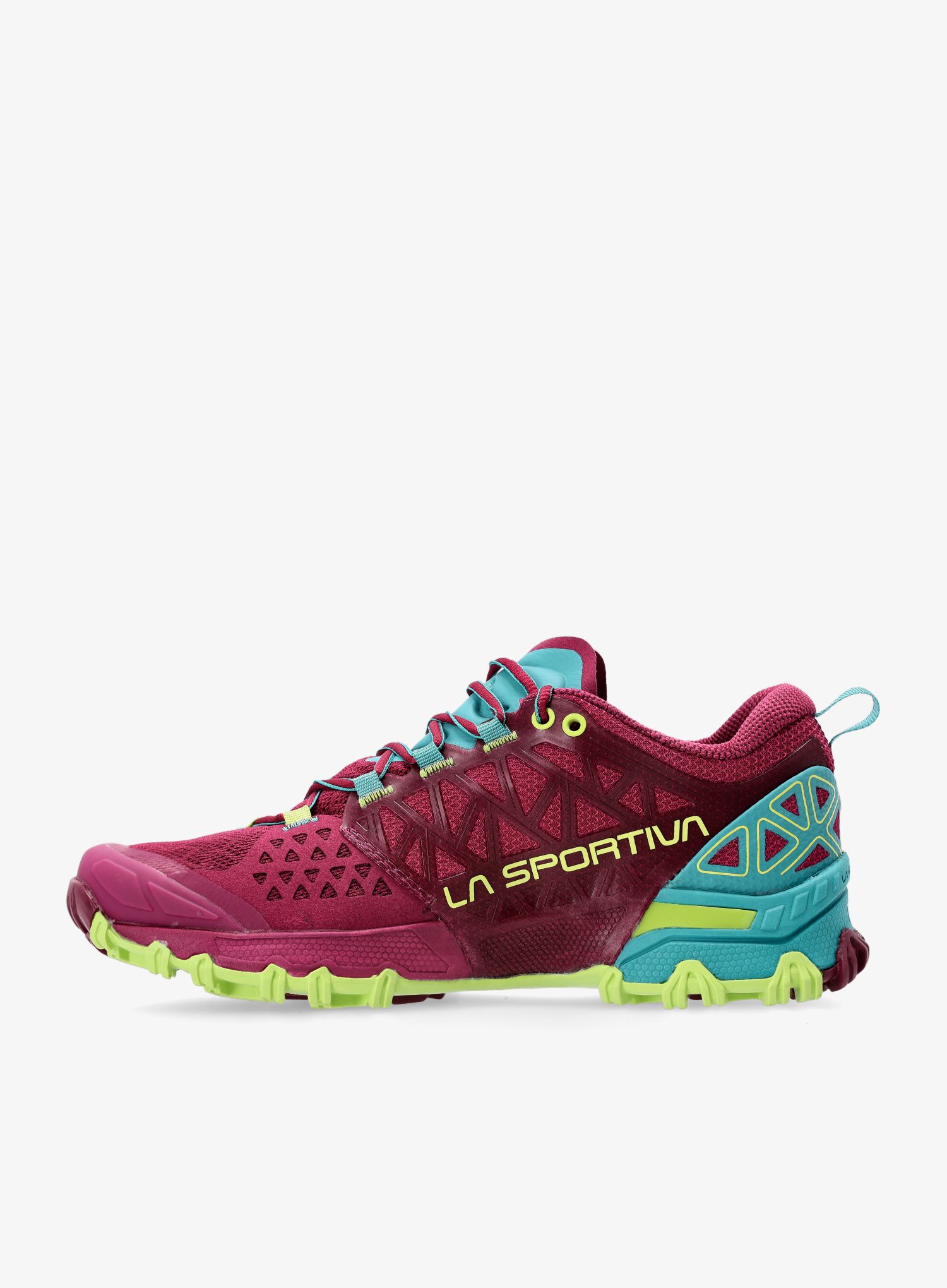 Ženski tekaški čevlji La Sportiva Bushido II - red plum/topaz