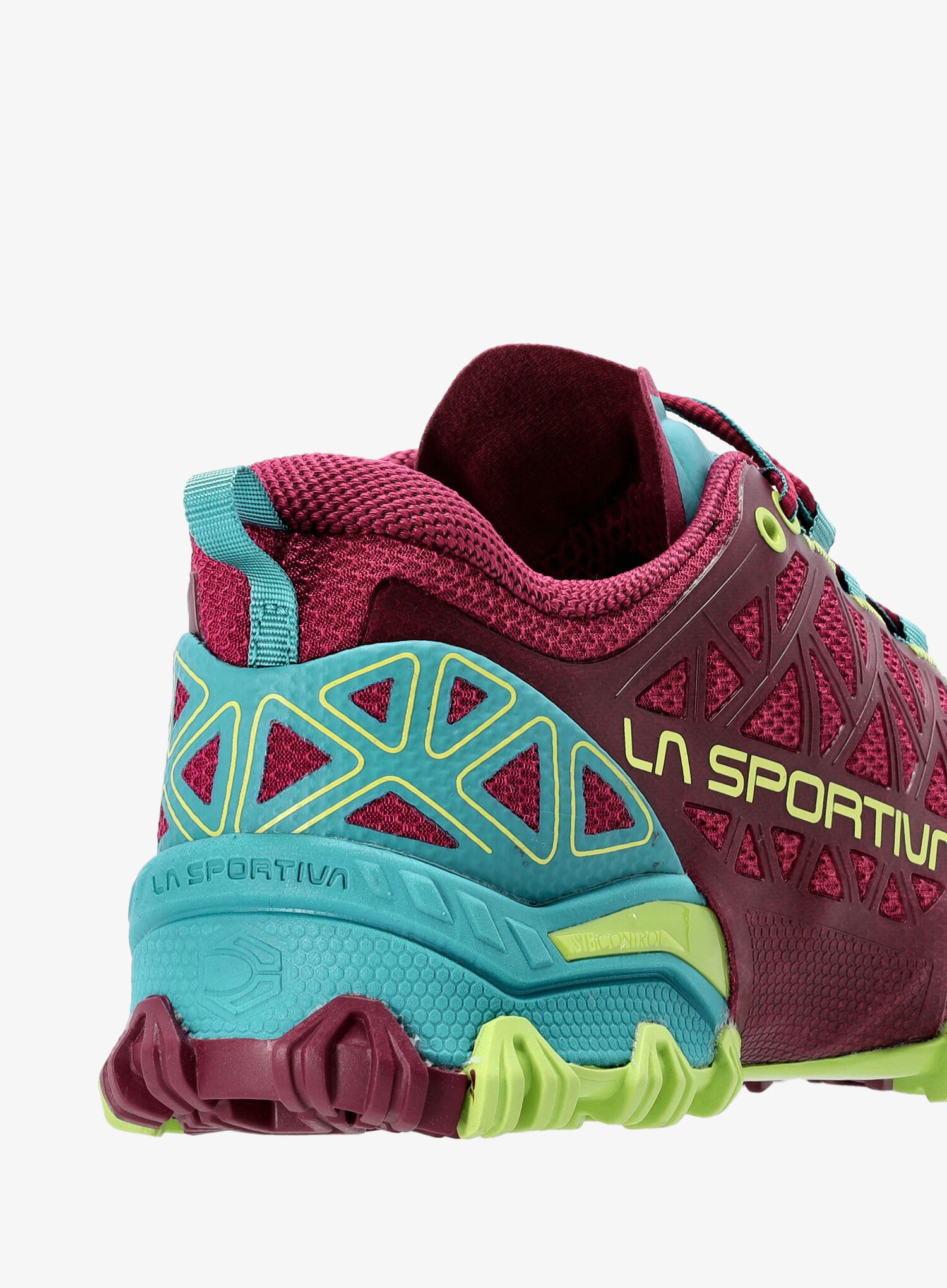 Ženski tekaški čevlji La Sportiva Bushido II - red plum/topaz