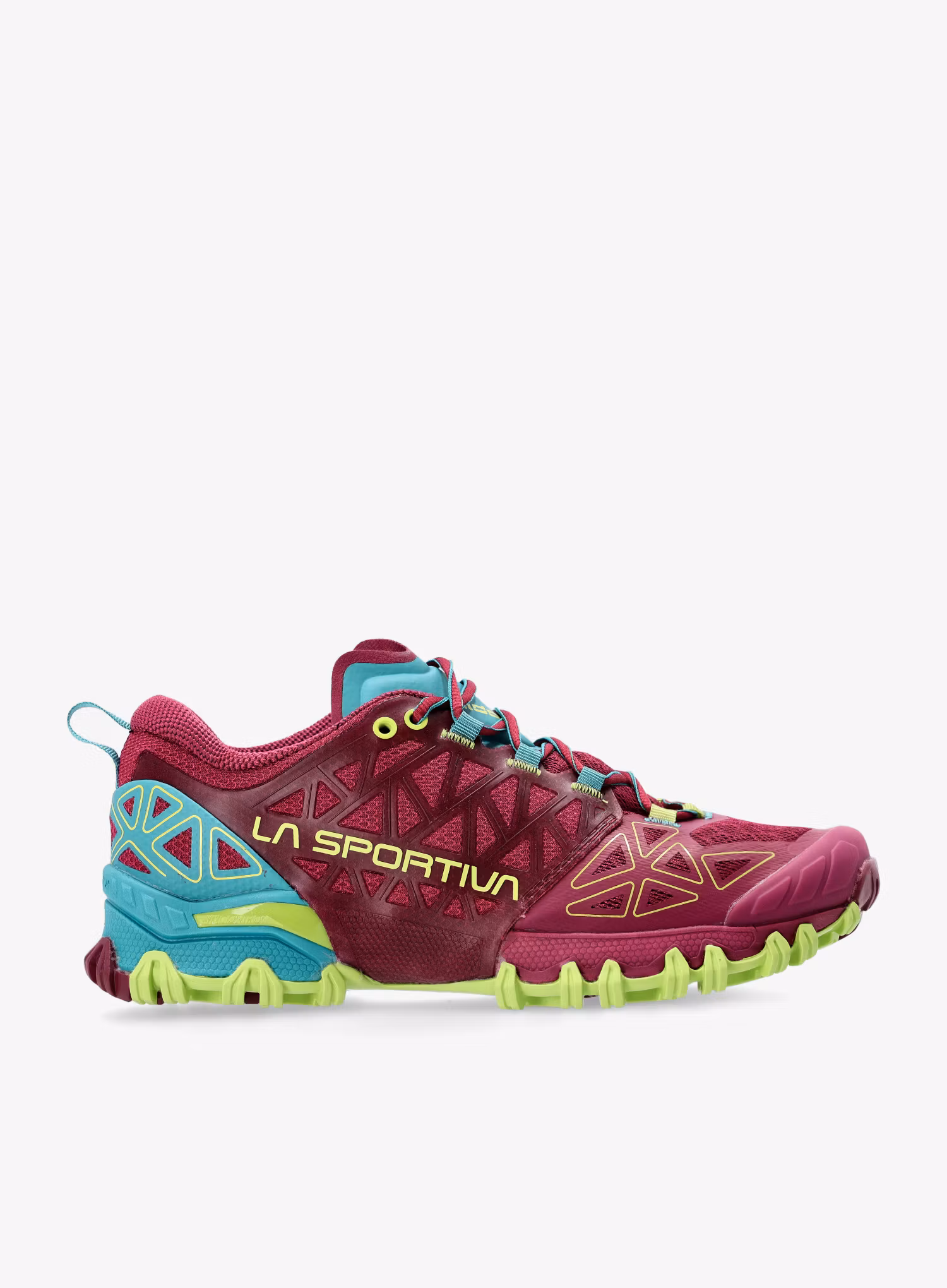 Ženski tekaški čevlji La Sportiva Bushido II - red plum/topaz