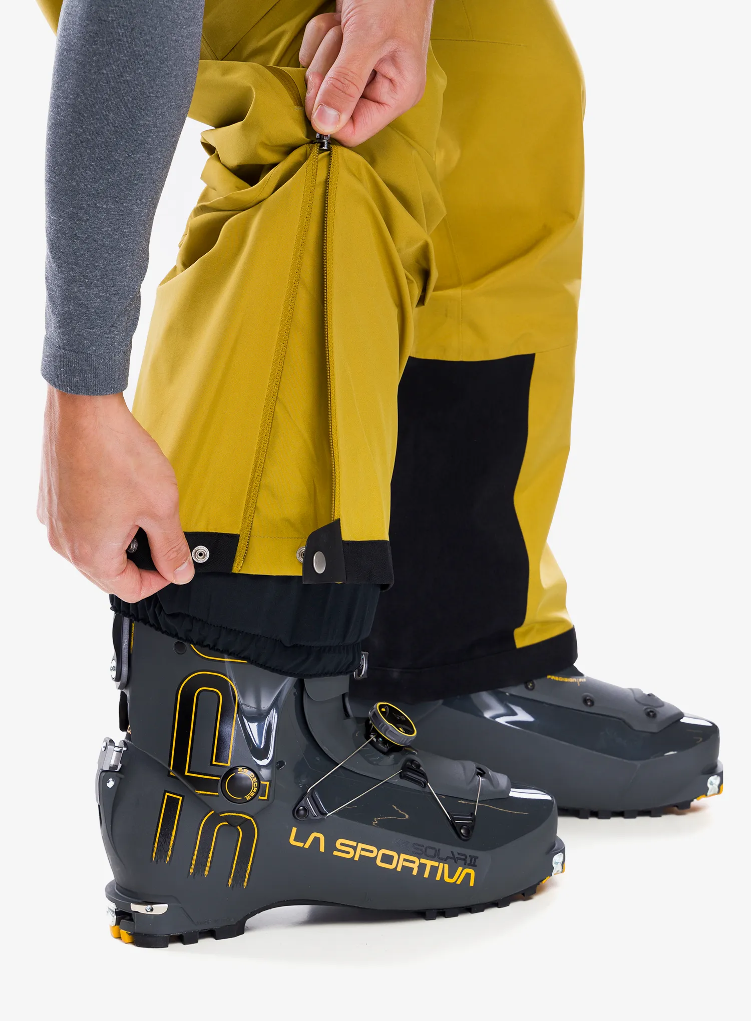 Smučarske hlače La Sportiva Chaser Evo Shell Bib Pant - savana/bamboo