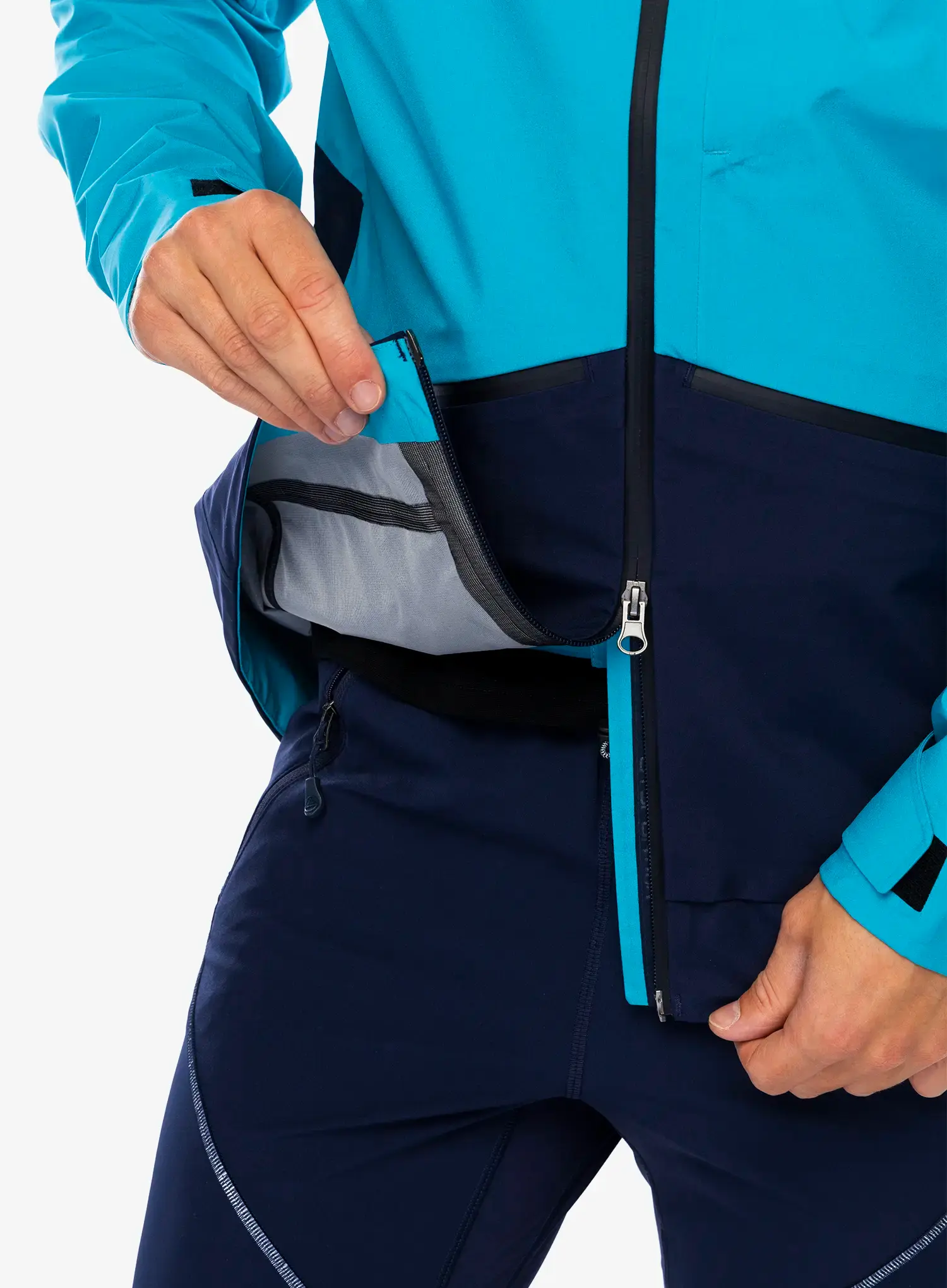 Nepremočljiva jakna La Sportiva Chaser Evo Shell Jkt - tropic blue/deep sea