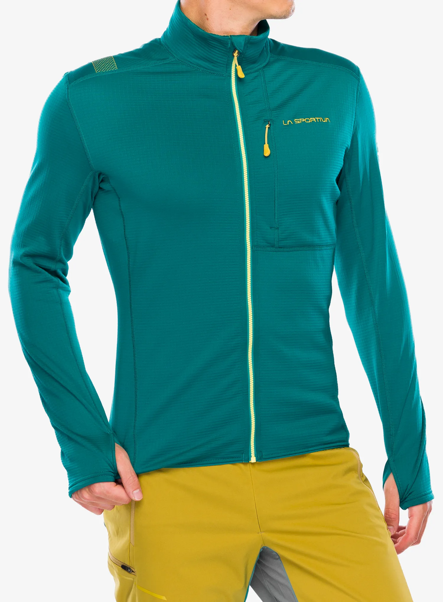 Puloverji brez kapuce La Sportiva Chill Jacket - everglade/bamboo