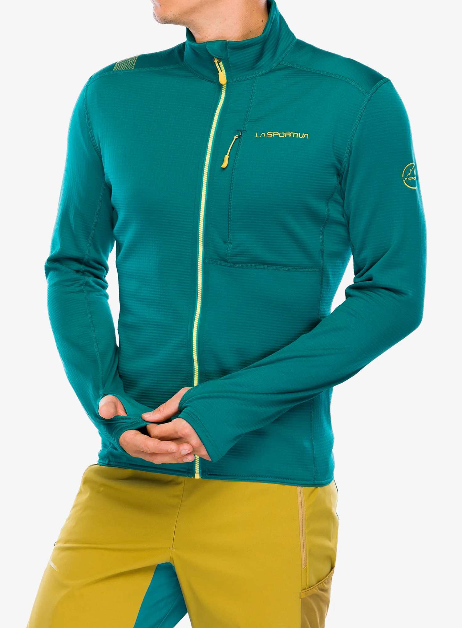 Puloverji brez kapuce La Sportiva Chill Jacket - everglade/bamboo