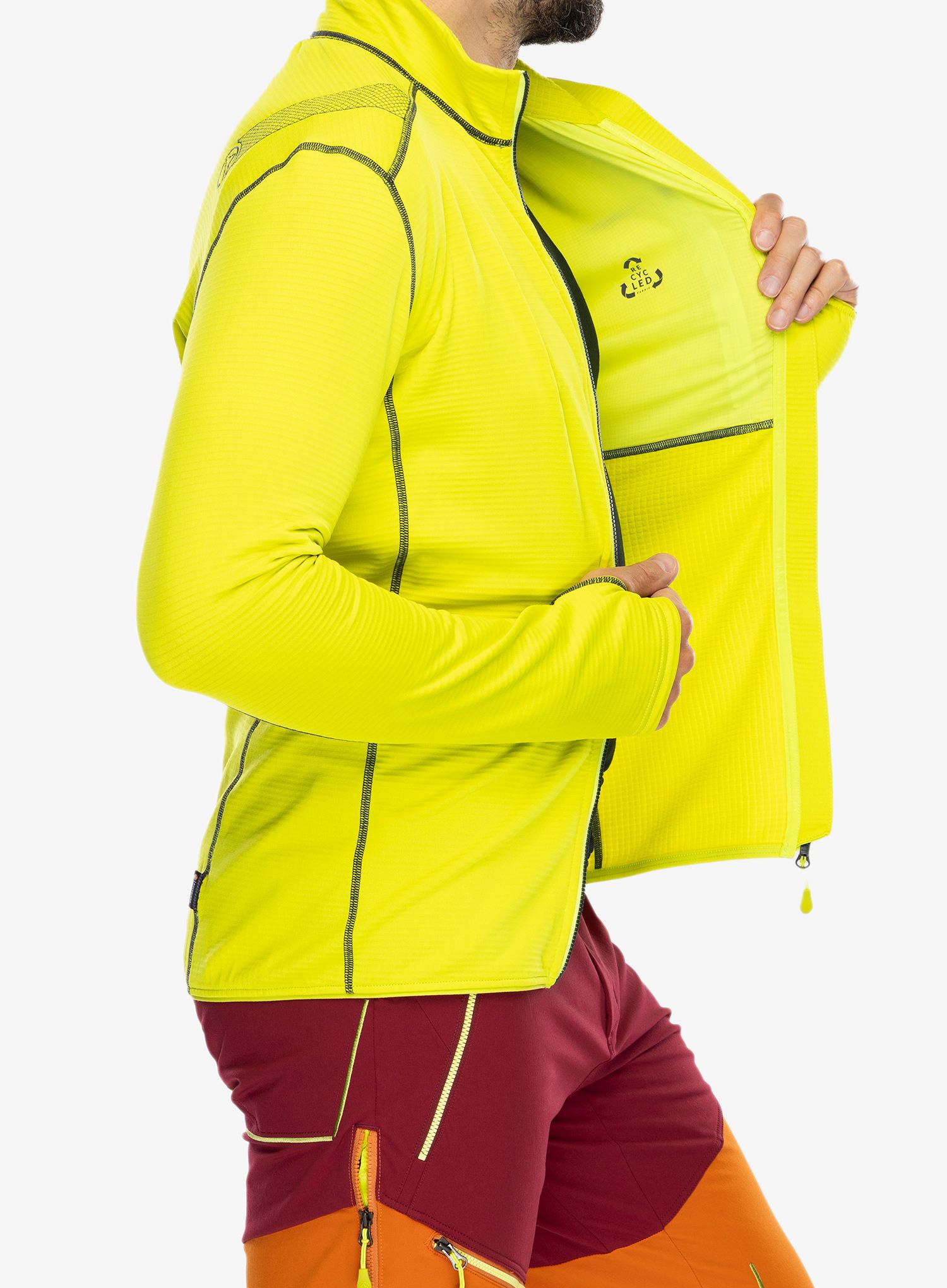 Jopica na zadrgo La Sportiva Chill Jacket - lime punch/carbon