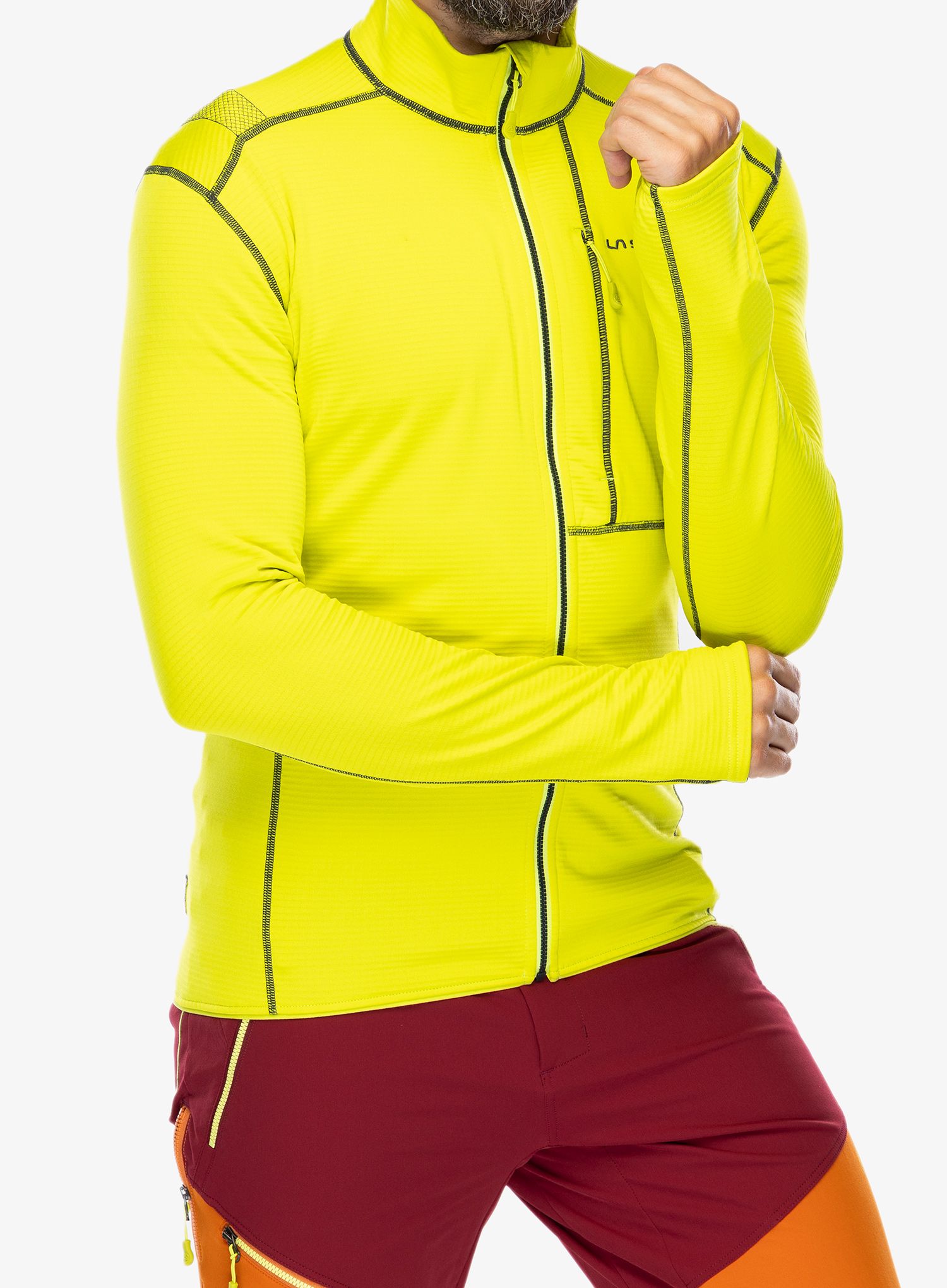 Jopica na zadrgo La Sportiva Chill Jacket - lime punch/carbon