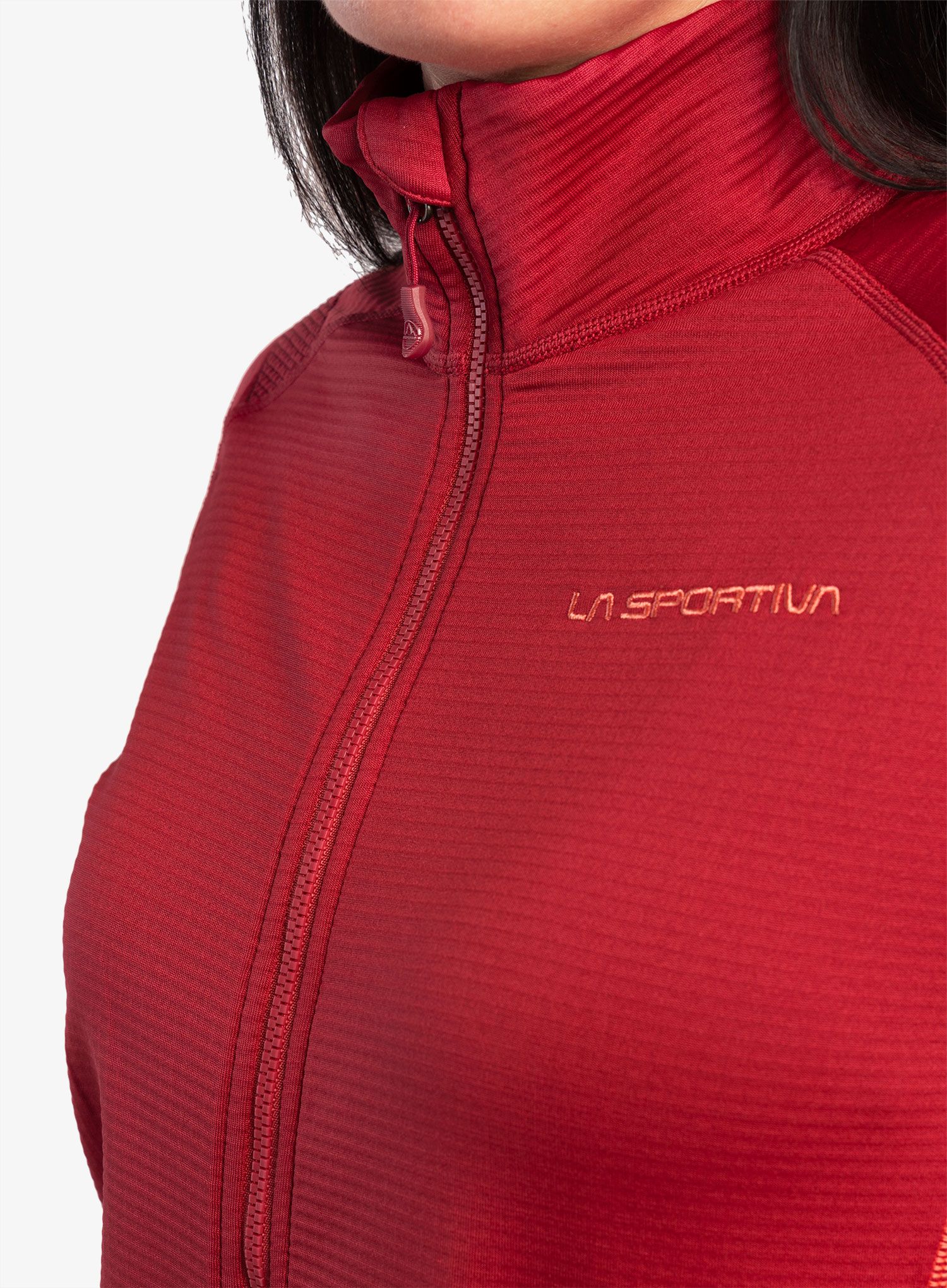 Ženska jopica z zadrgo La Sportiva Chill Jacket - velvet/flamingo