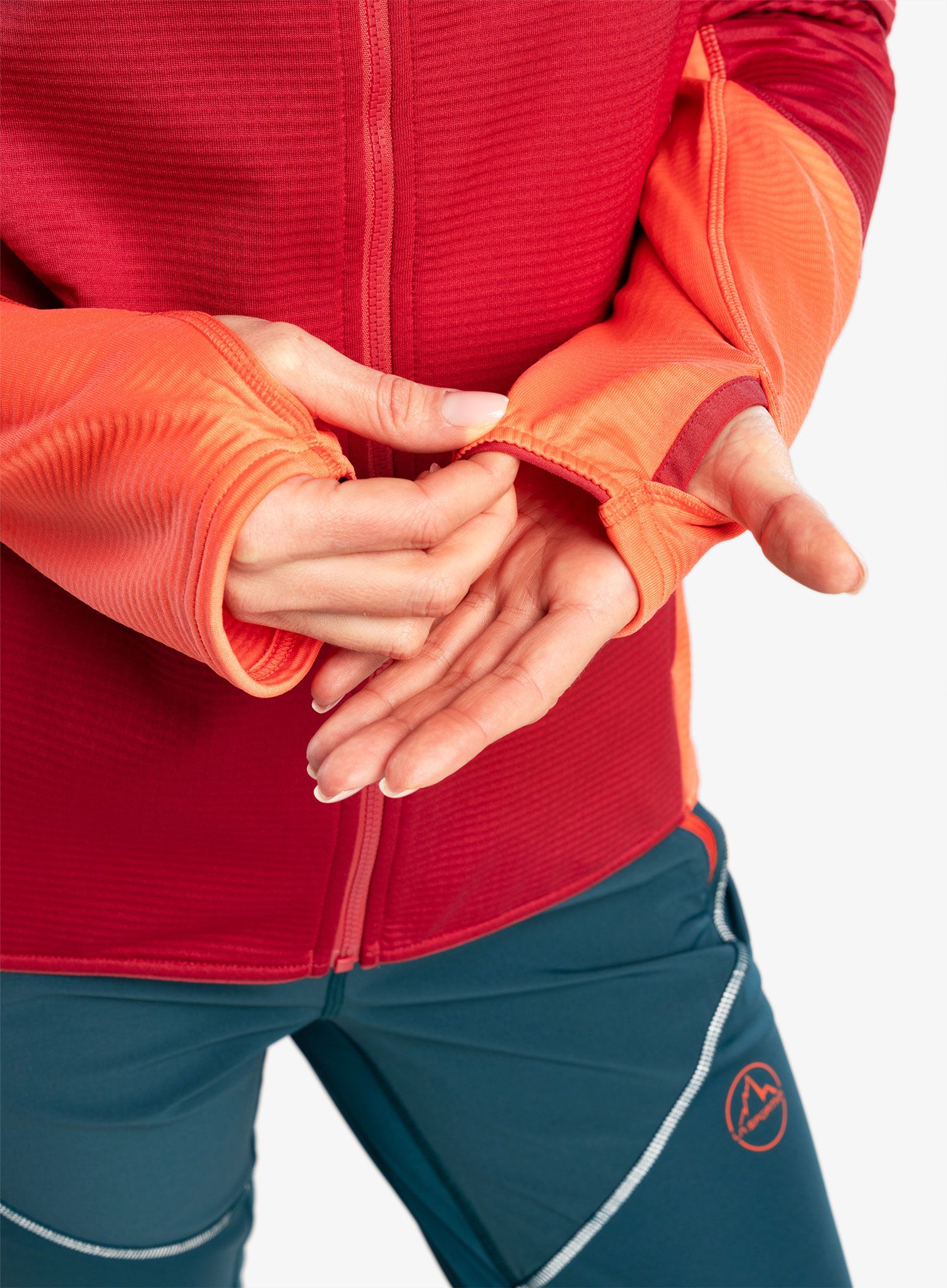 Ženska jopica z zadrgo La Sportiva Chill Jacket - velvet/flamingo