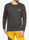 Puloverji brez kapuce La Sportiva Climbing on the Moon Sweatshirt - carbon/giallo