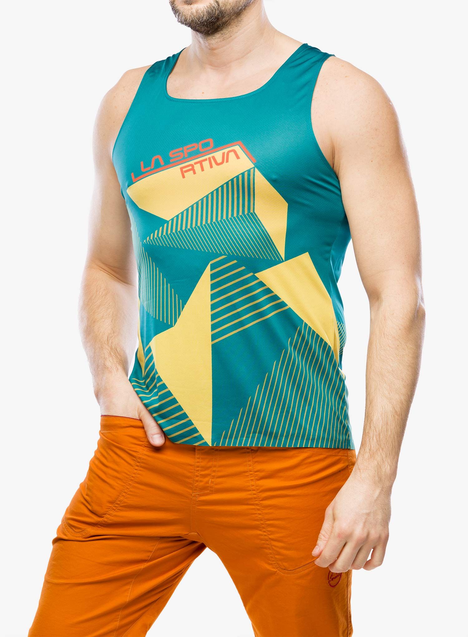 Športna majica La Sportiva Comp Tank - everglade/bamboo