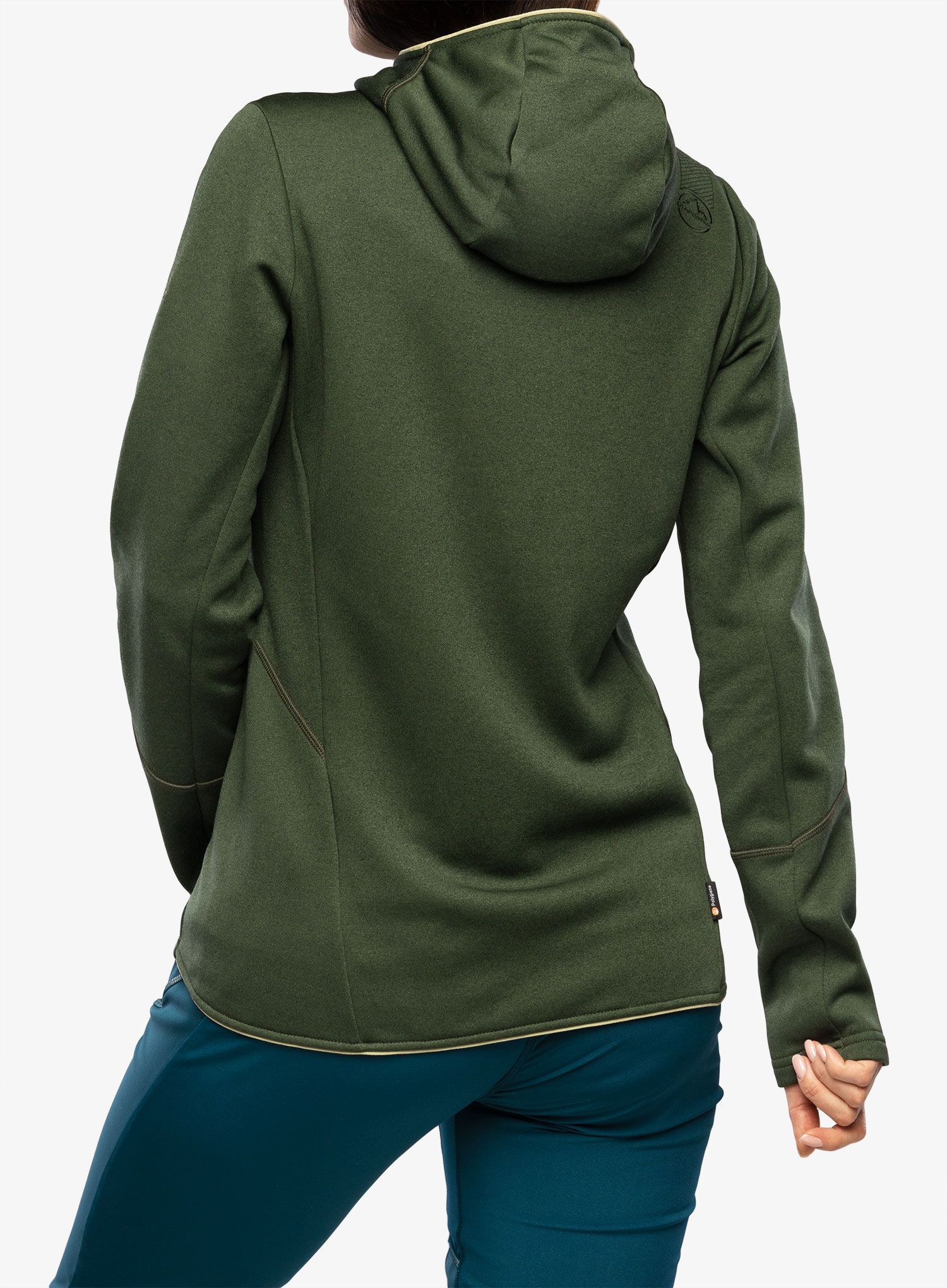 Ženska jopa s kapuco La Sportiva Cosmic Hoody - forest/tea