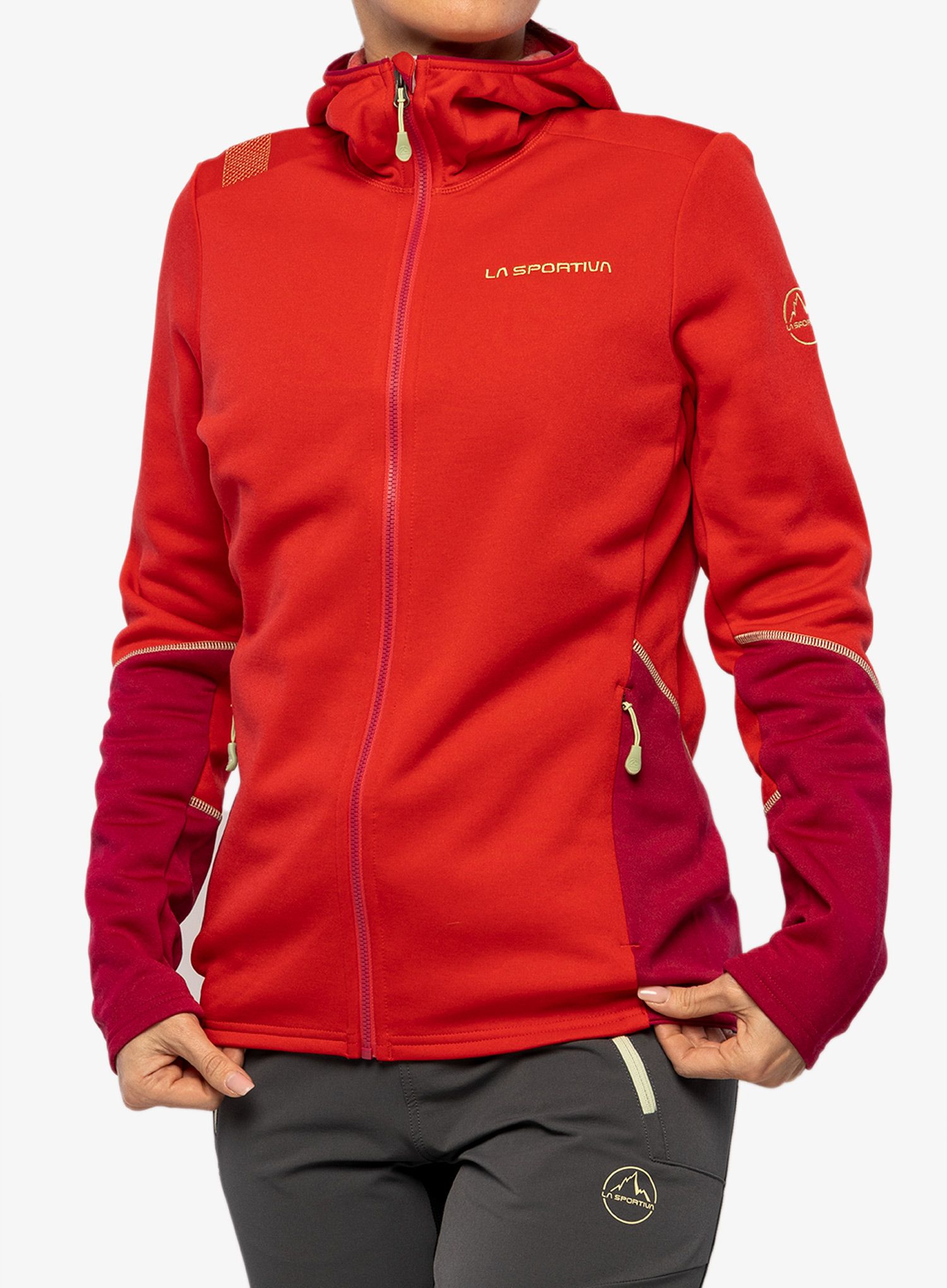Ženska jopa s kapuco La Sportiva Cosmic Hoody - lollipop/cerise