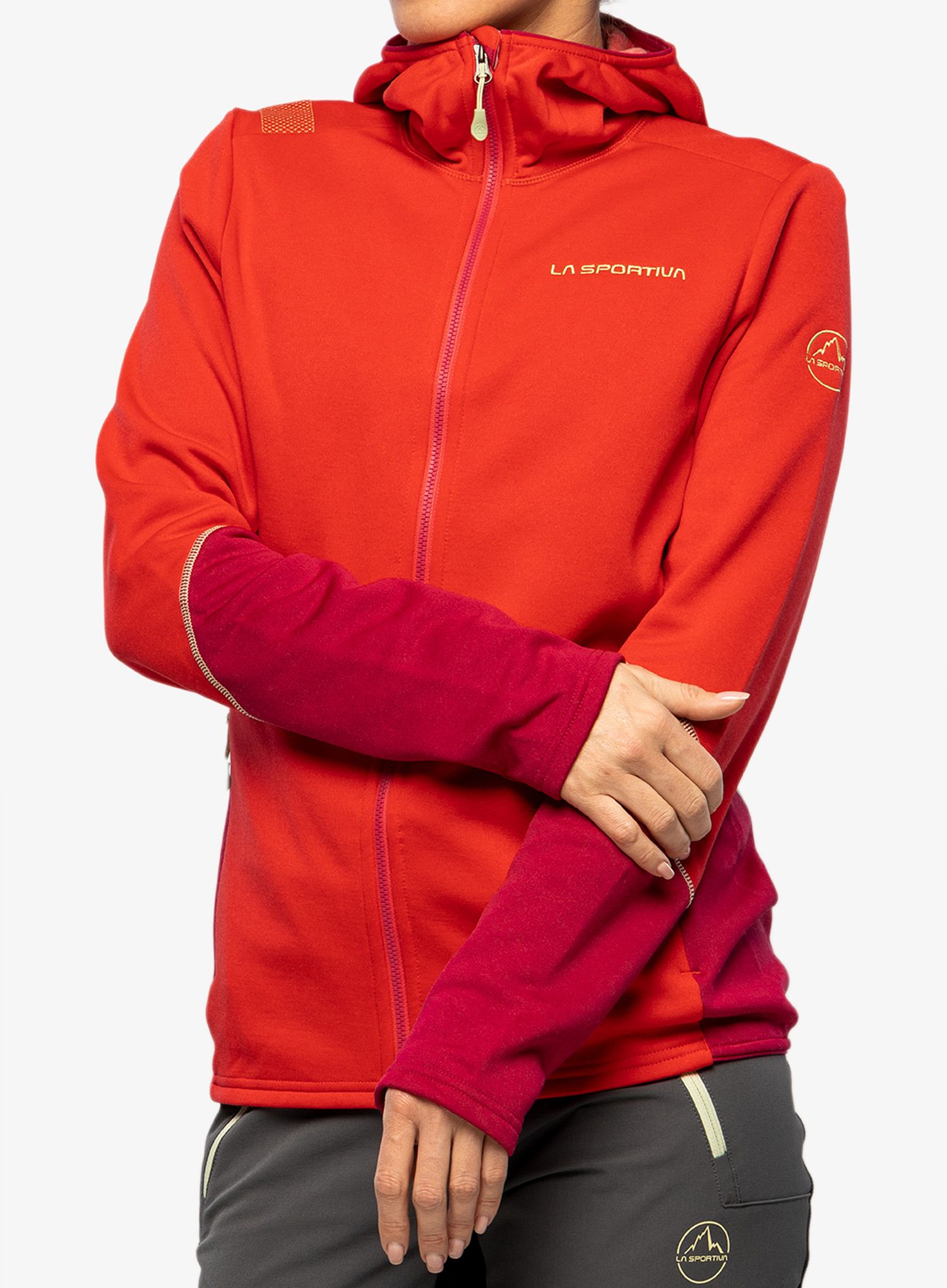 Ženska jopa s kapuco La Sportiva Cosmic Hoody - lollipop/cerise
