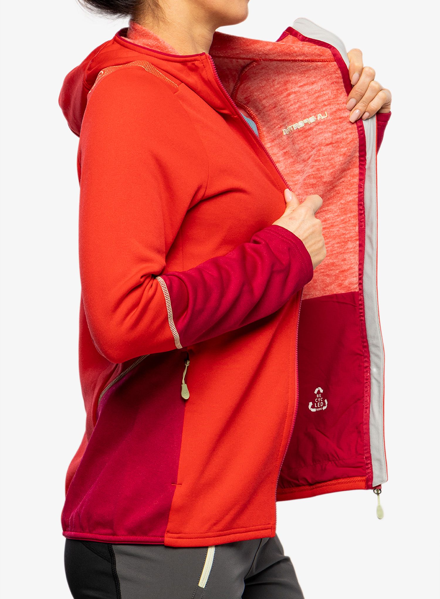 Ženska jopa s kapuco La Sportiva Cosmic Hoody - lollipop/cerise