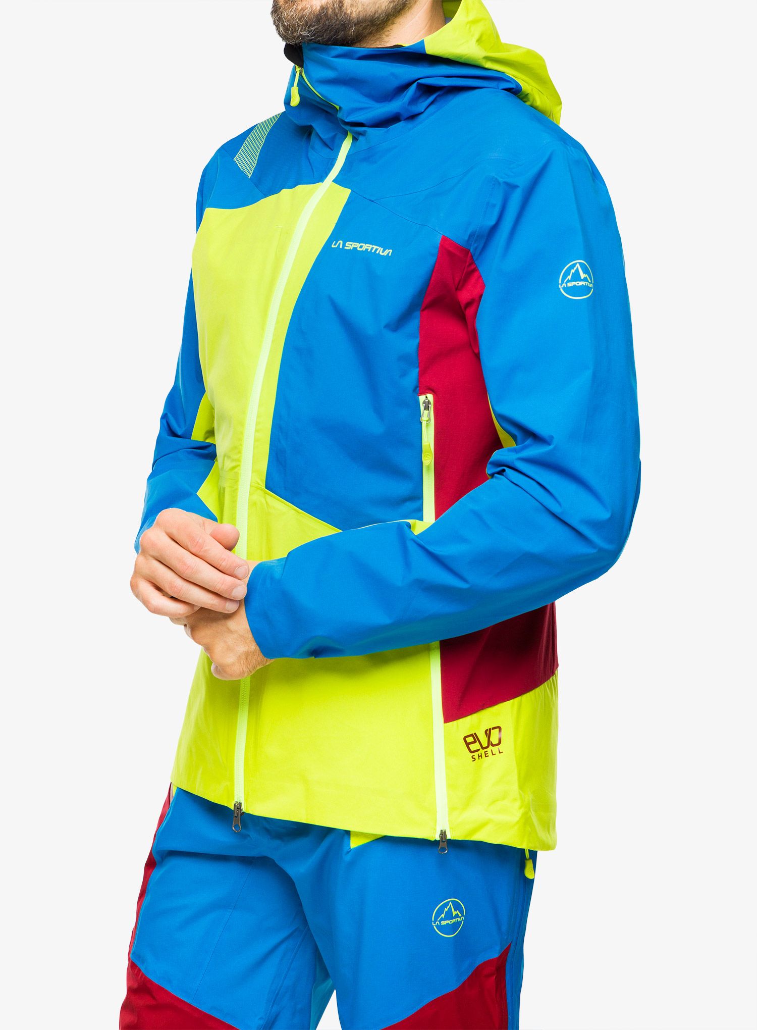 Jakna za turno smučanje La Sportiva Crizzle EVO Shell Jkt - lime punch/electric blue