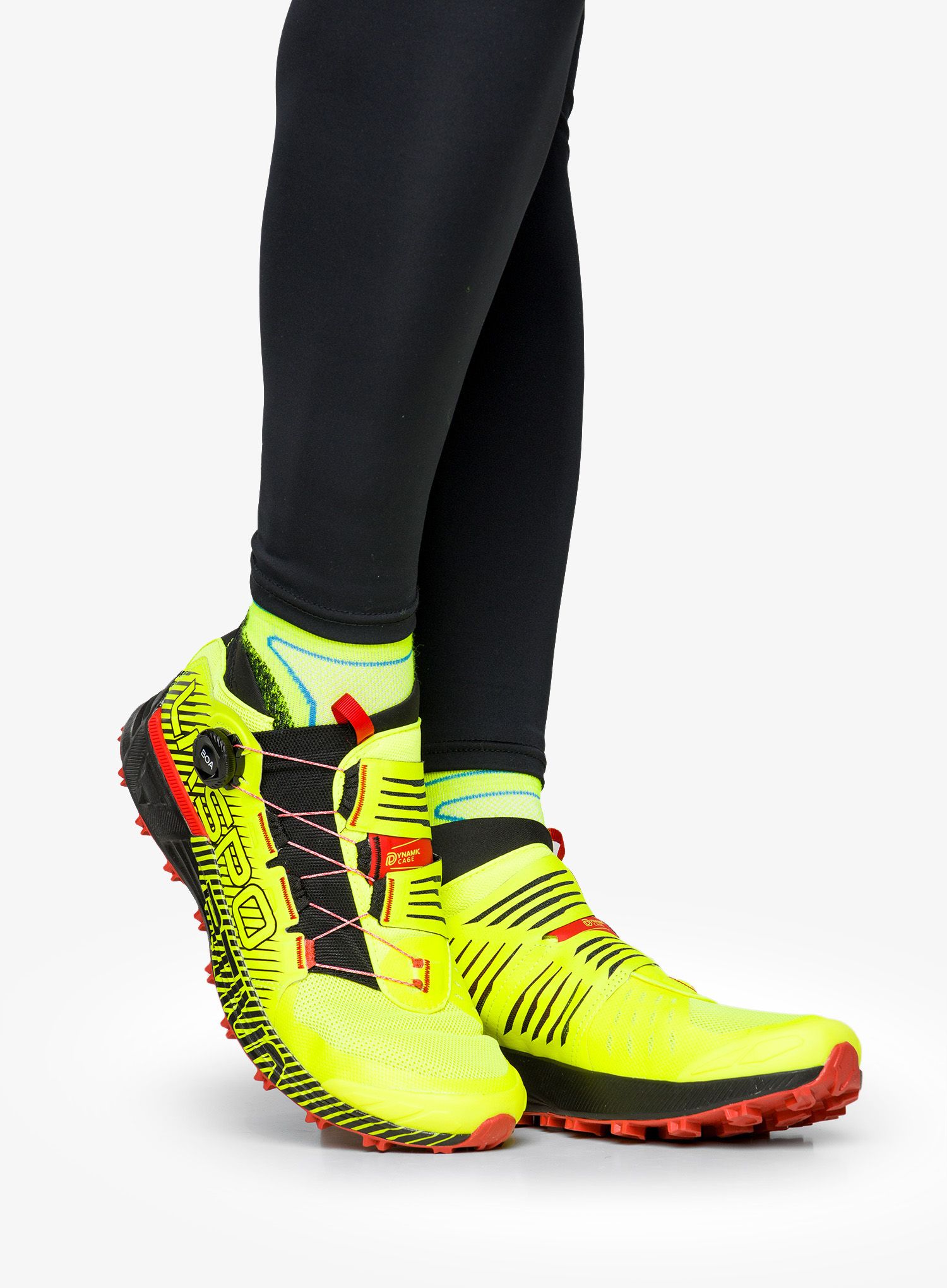 Moški tekaški čevlji La Sportiva Cyklon - neon/goji