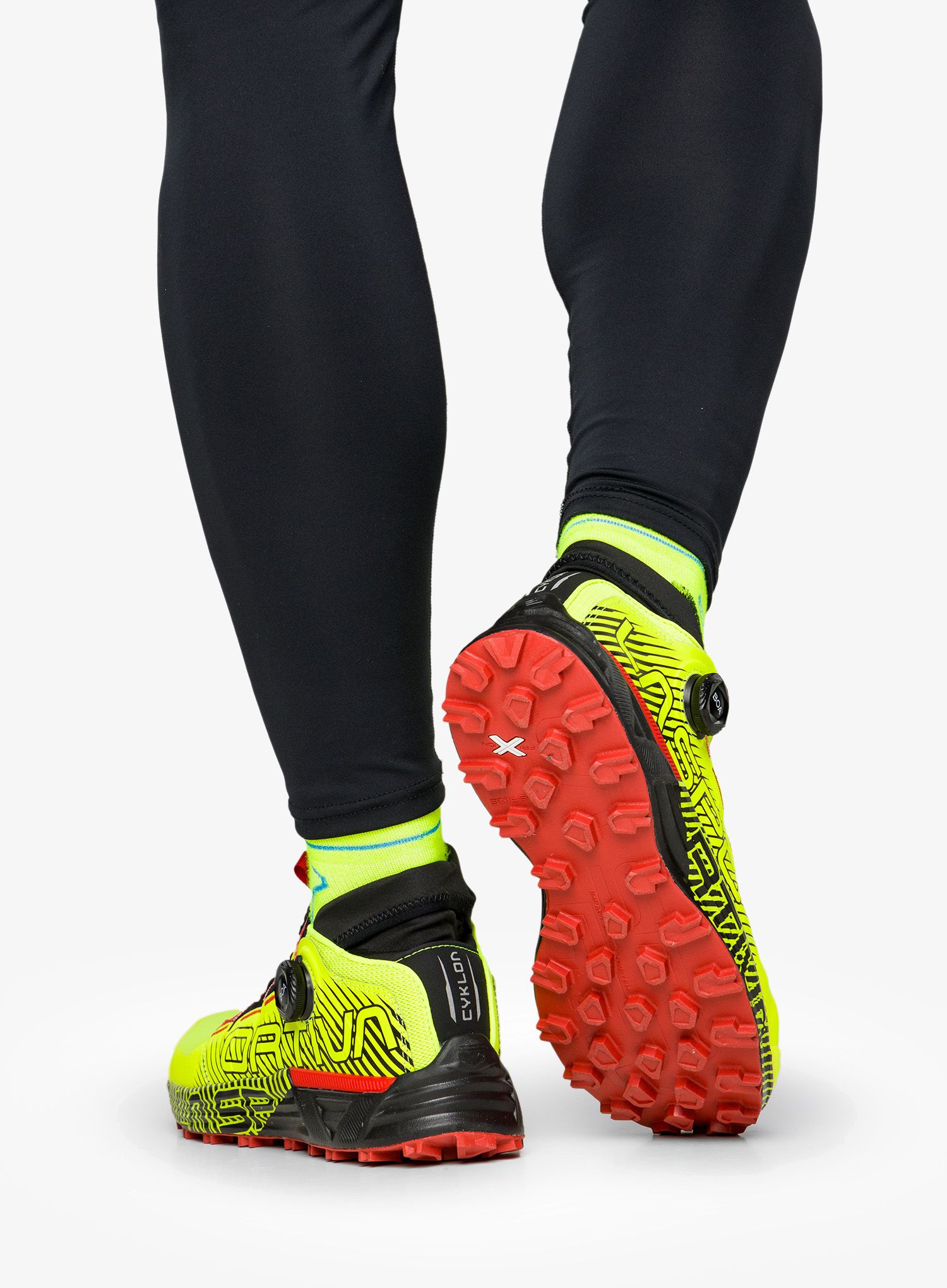 Moški tekaški čevlji La Sportiva Cyklon - neon/goji