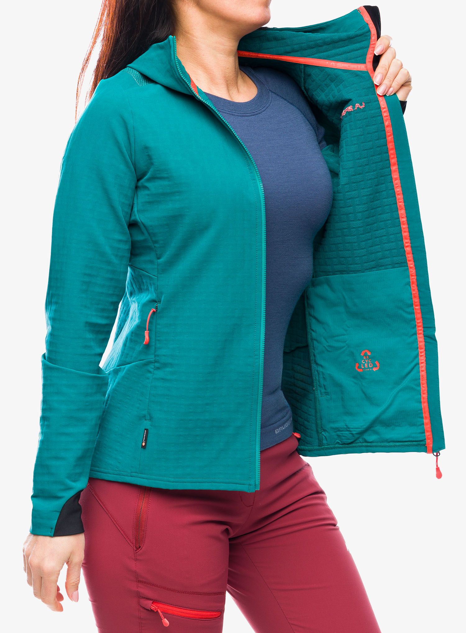 Ženska softshell jakna La Sportiva Descender Storm Jacket - everglade
