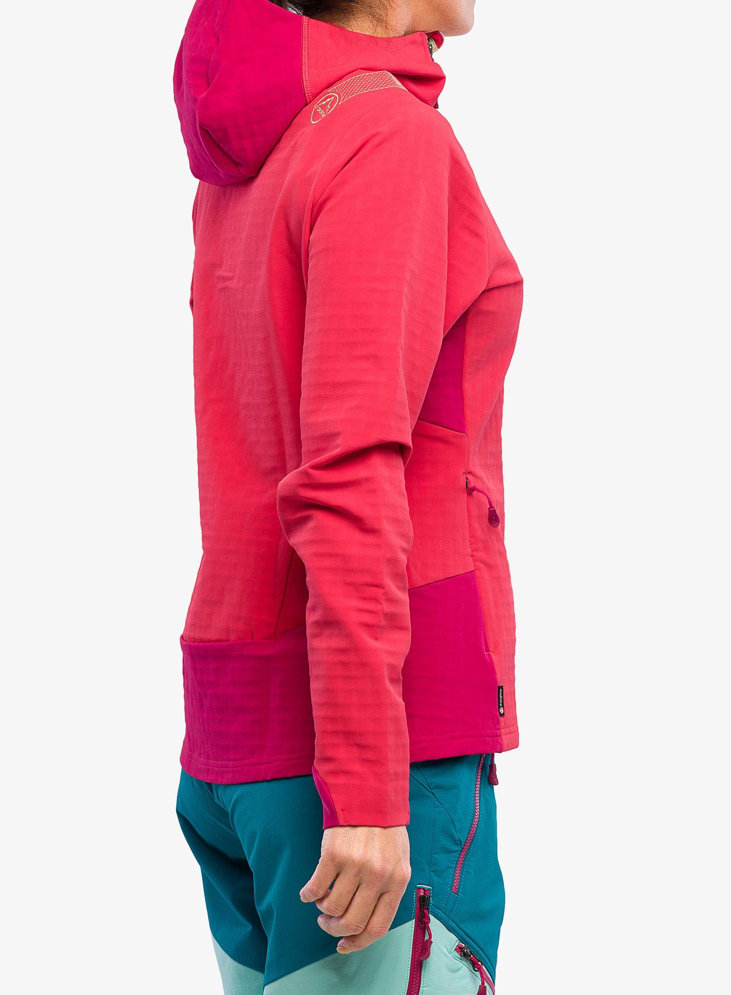 Ženska jopa s kapuco La Sportiva Descender Storm Jacket - lollipop/cerise