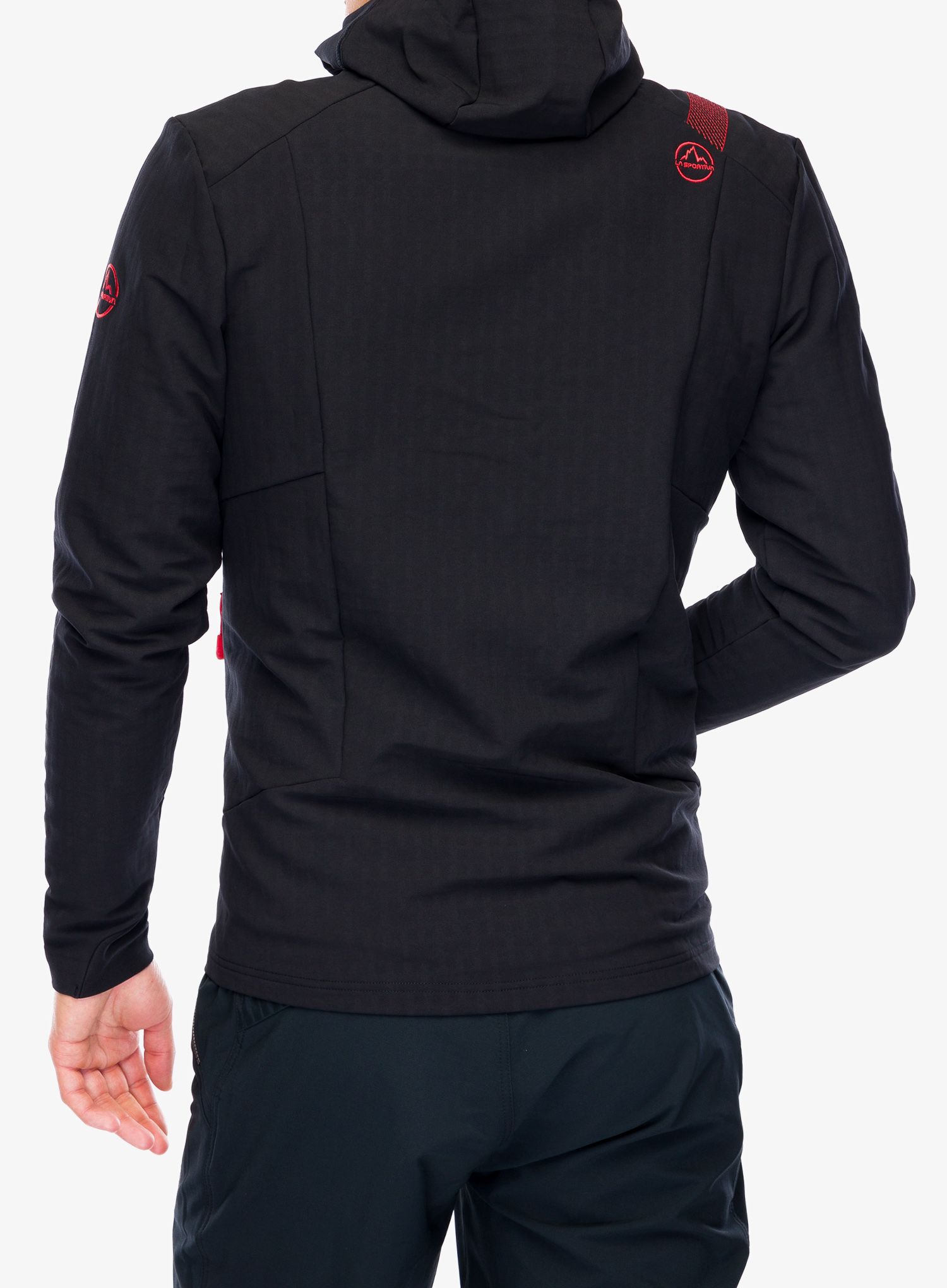 Softshell jakna La Sportiva Descender Storm Jkt - black/cherry tomato