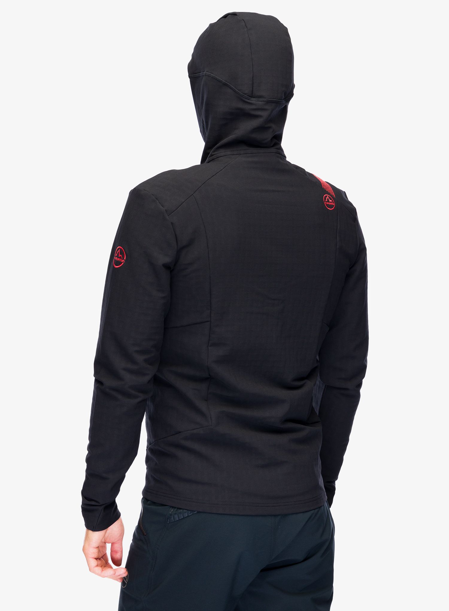 Softshell jakna La Sportiva Descender Storm Jkt - black/cherry tomato