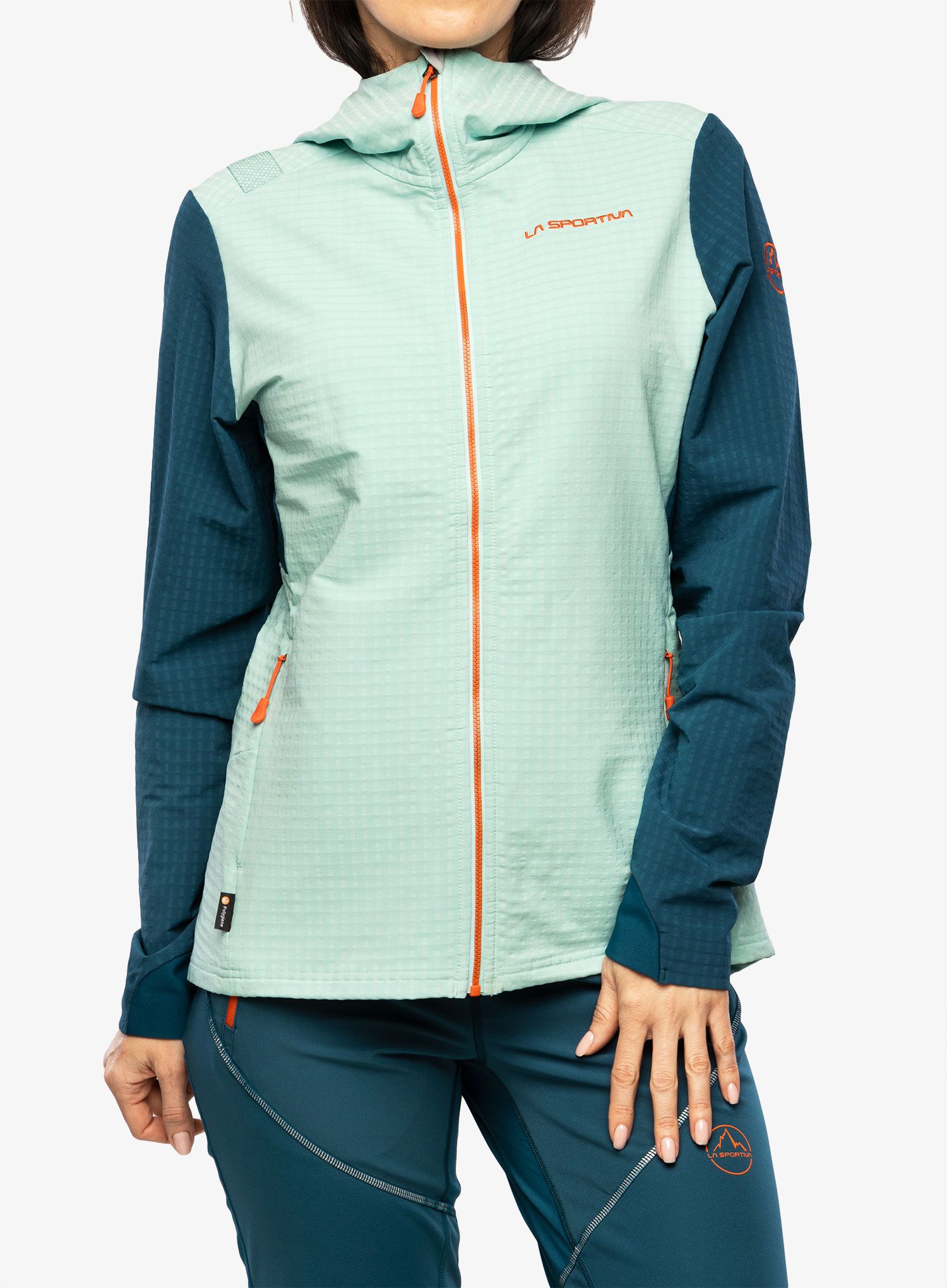 Ženska softshell jakna La Sportiva Descender Storm Jkt - iceberg/storm blue