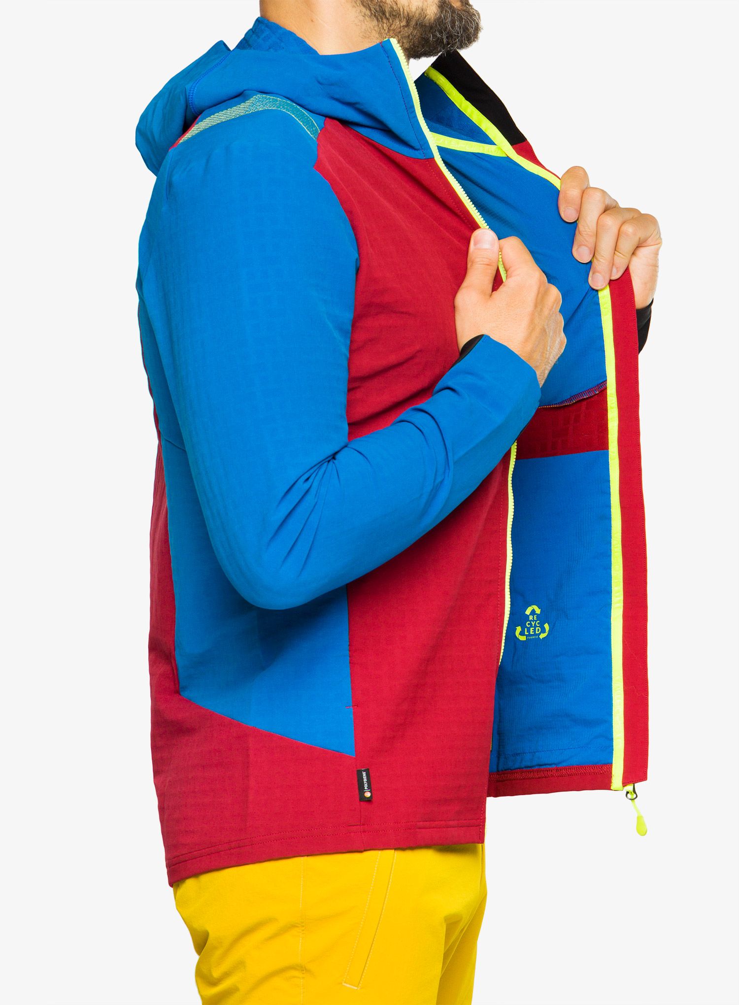 Softshell jakna La Sportiva Descender Storm Jkt - sangria/electric blue