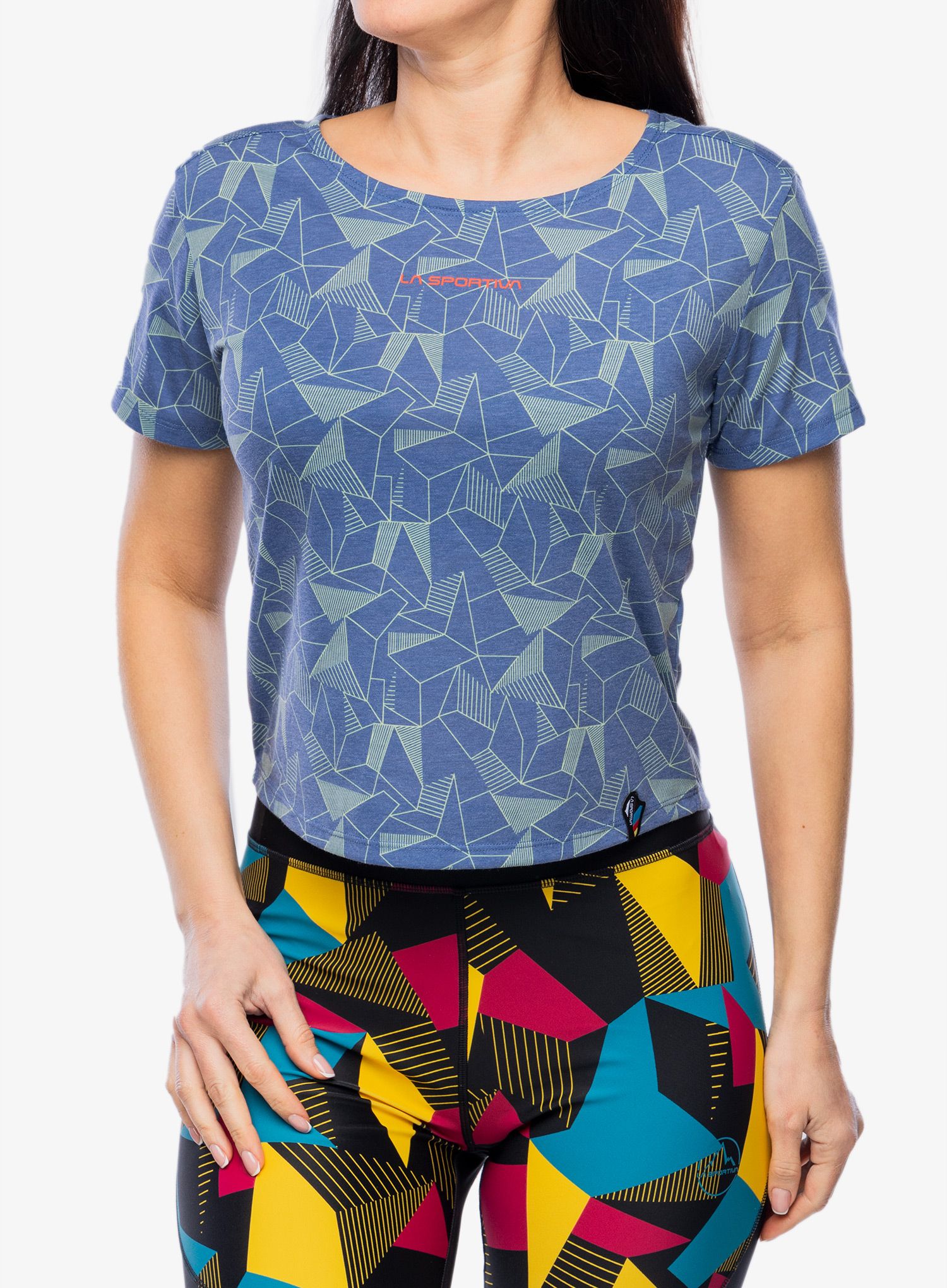 Ženska športna majica La Sportiva Dimension T-Shirt - moonlight/zest