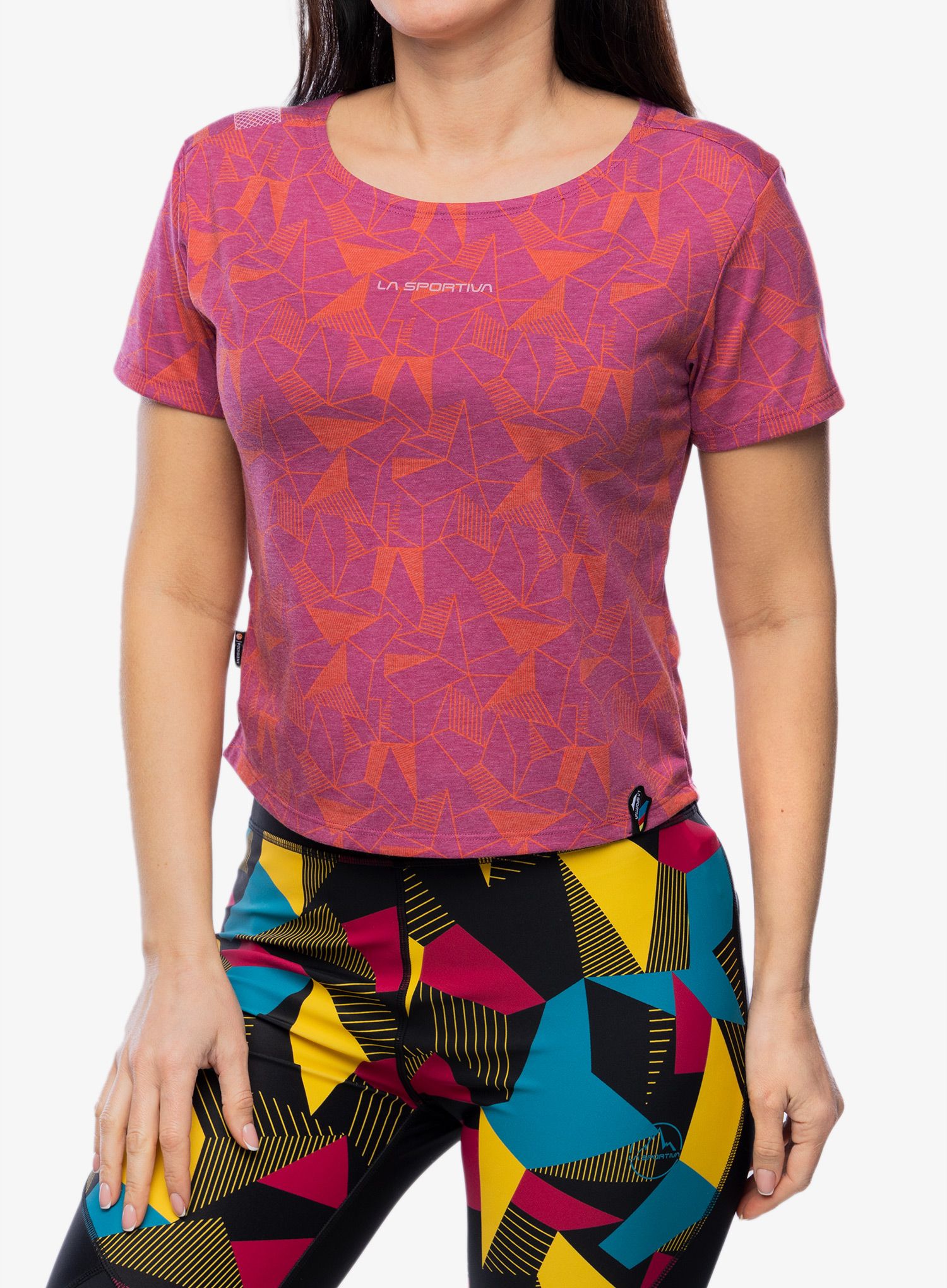 Ženska majica La Sportiva Dimension T-Shirt - springtime/cherry tomato