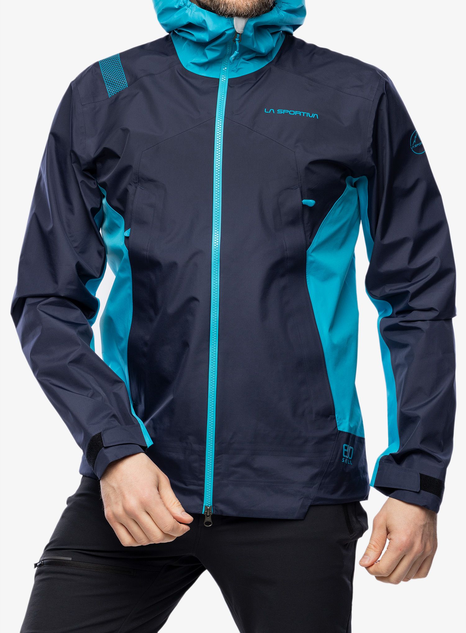 Nepremočljiva jakna La Sportiva Discover Shell Jacket - deep sea/tropic blue
