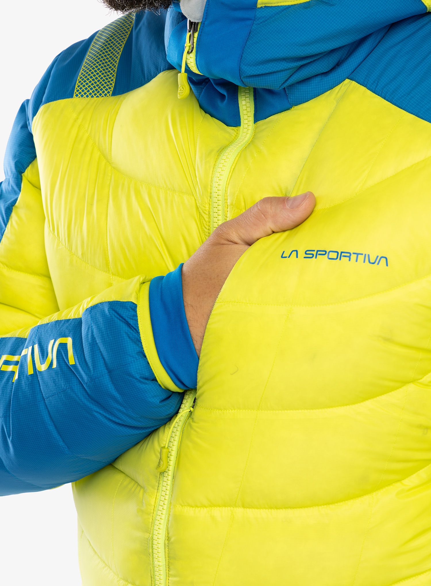 Puhovka La Sportiva Dolent Down Jkt - lime punch/electric blue