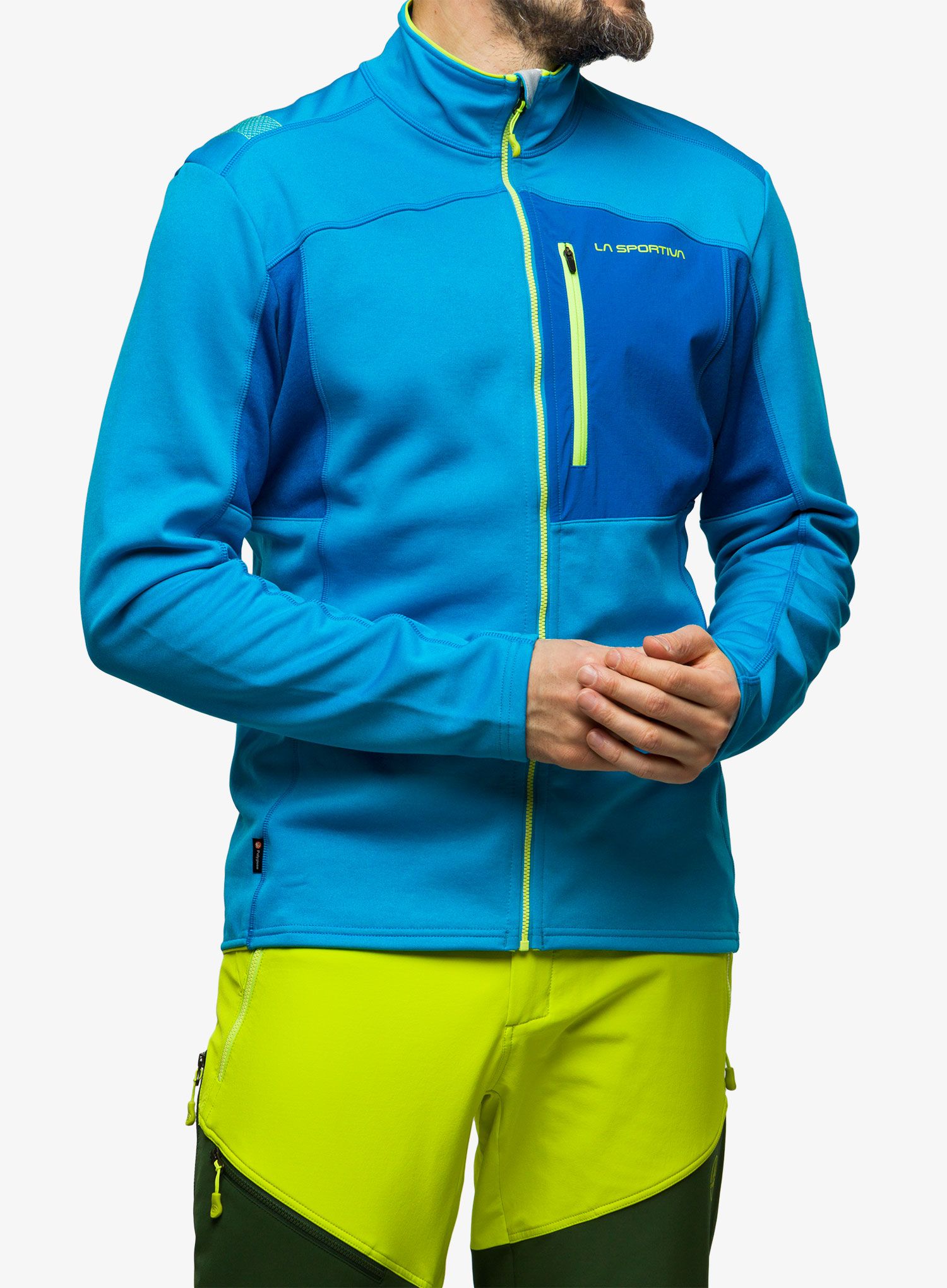 Jopica na zadrgo La Sportiva Elements Jacket - maui/electric blue