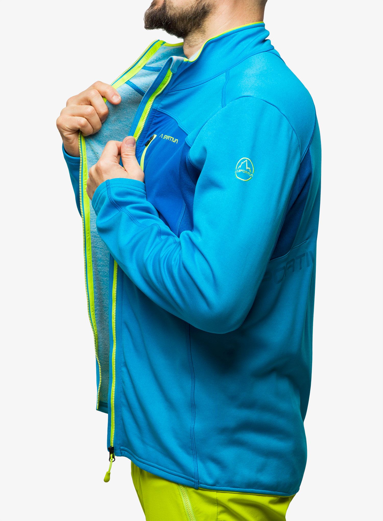 Jopica na zadrgo La Sportiva Elements Jacket - maui/electric blue